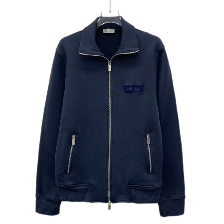 Dior Dior Logo Flocking Lapel Zip Jacket Size US M / EU 48-50 / 2 - 1 Thumbnail