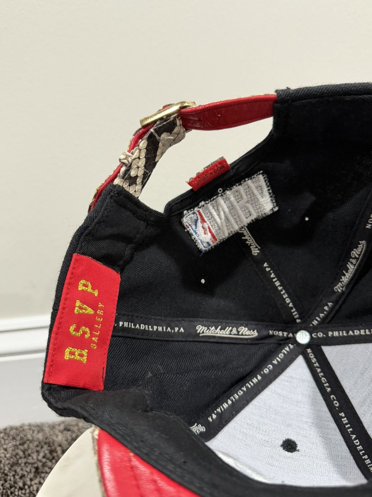 Just Don × Mitchell & Ness × Rsvp Gallery Just Don x Mitchell & Ness 1992 Orlando Magic NBA Black Hat Size ONE SIZE - 8 Thumbnail