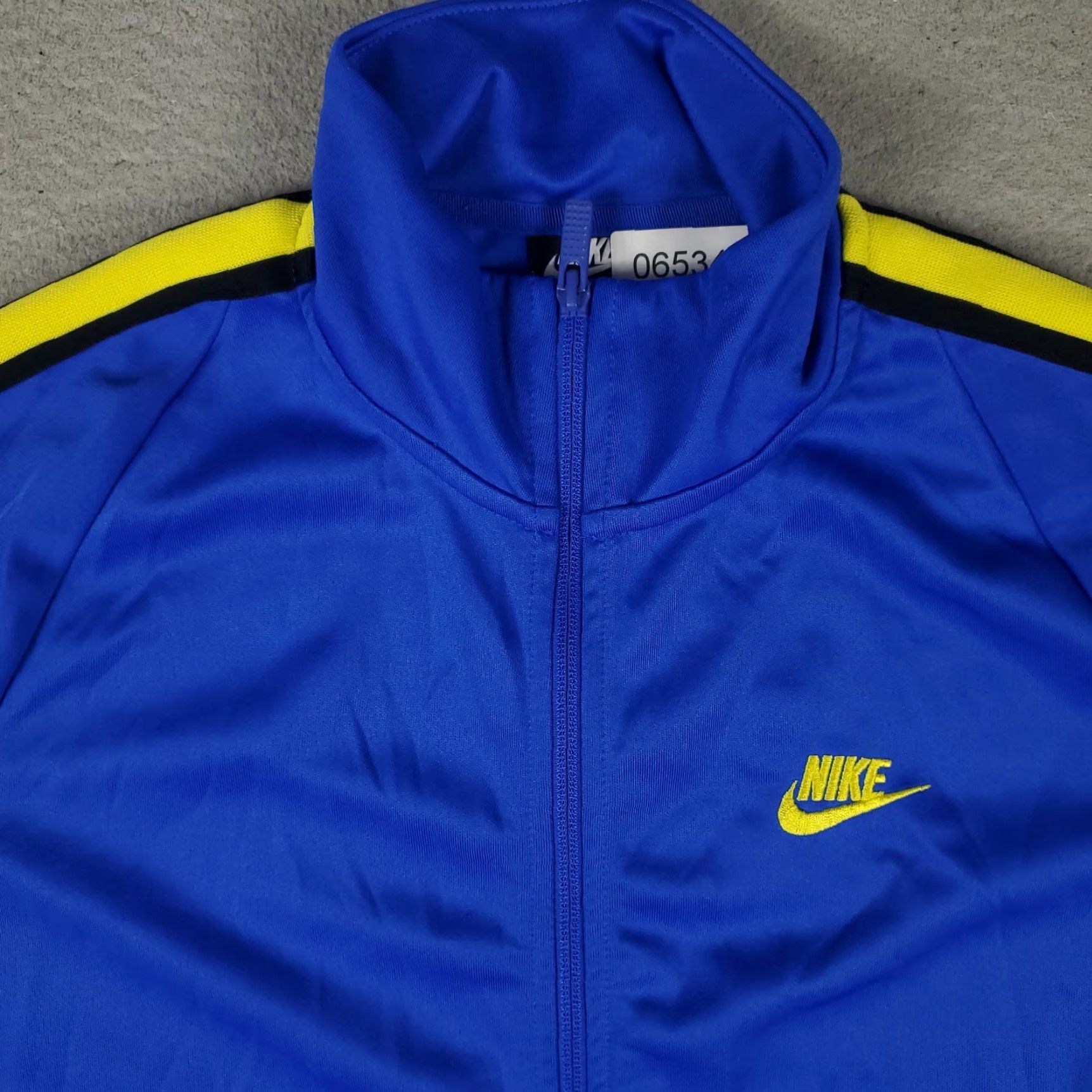 Nike Nike Jacket Mens Size M Blue Yellow Full Zip Track Jacket Size US M / EU 48-50 / 2 - 2 Thumbnail