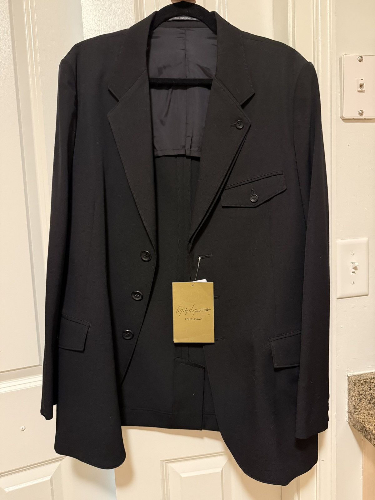 Yohji Yamamoto YOHJI YAMAMOTO POUR HOMME Blazer Jacket Size 2 Size 38R - 1 Thumbnail