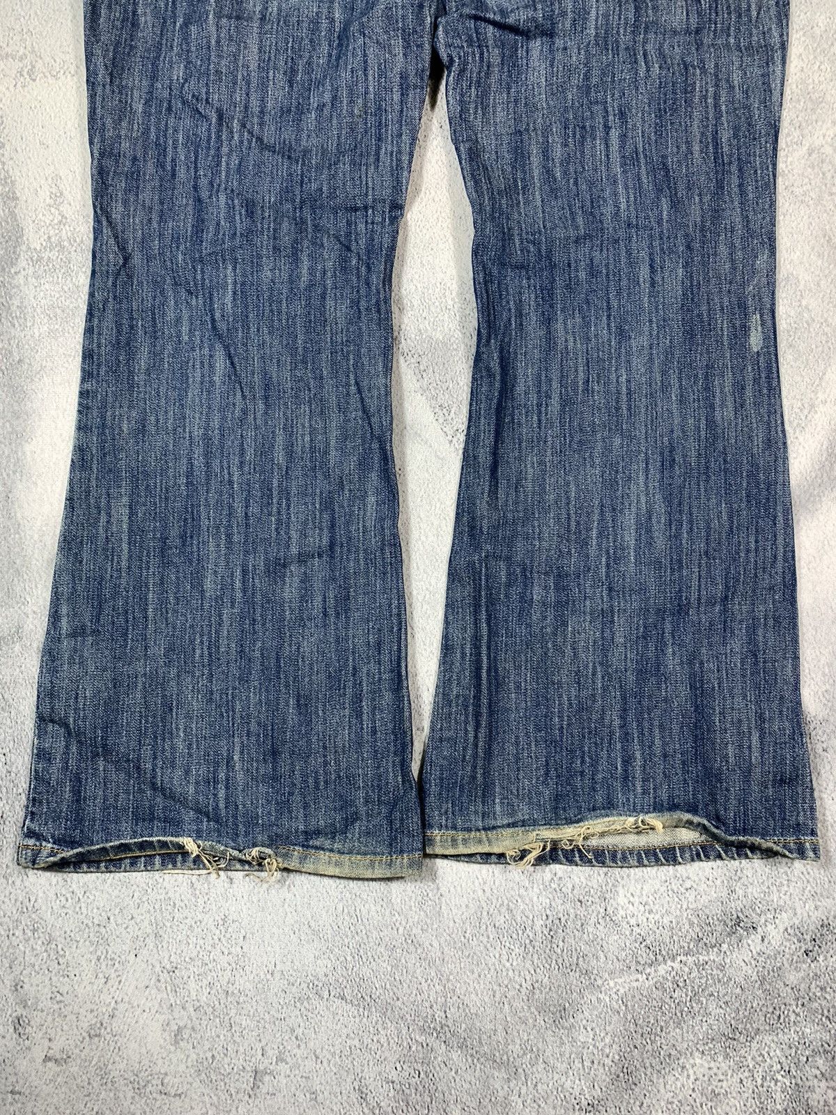 Japanese Brand × Vintage Vintage Y2K Japanese bootcut faded denim jeans Size 36" / US 14 / IT 50 - 9 Thumbnail