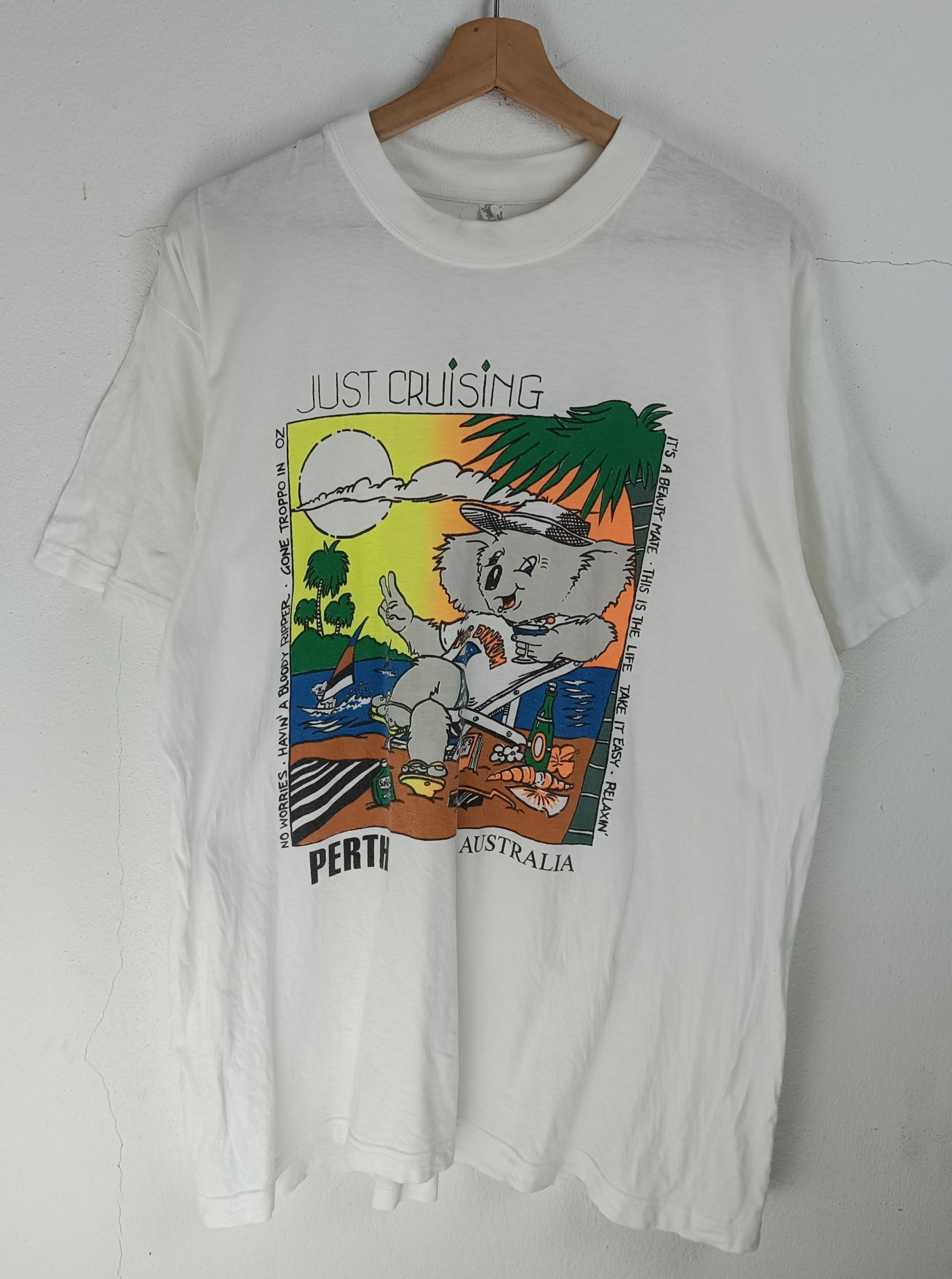 The Australian Outback Collection VINTAGE 90'S PERTH AUSTRALIA JUST CRUISING KOALA DOWN UNDER Size US L / EU 52-54 / 3 - 3 Thumbnail