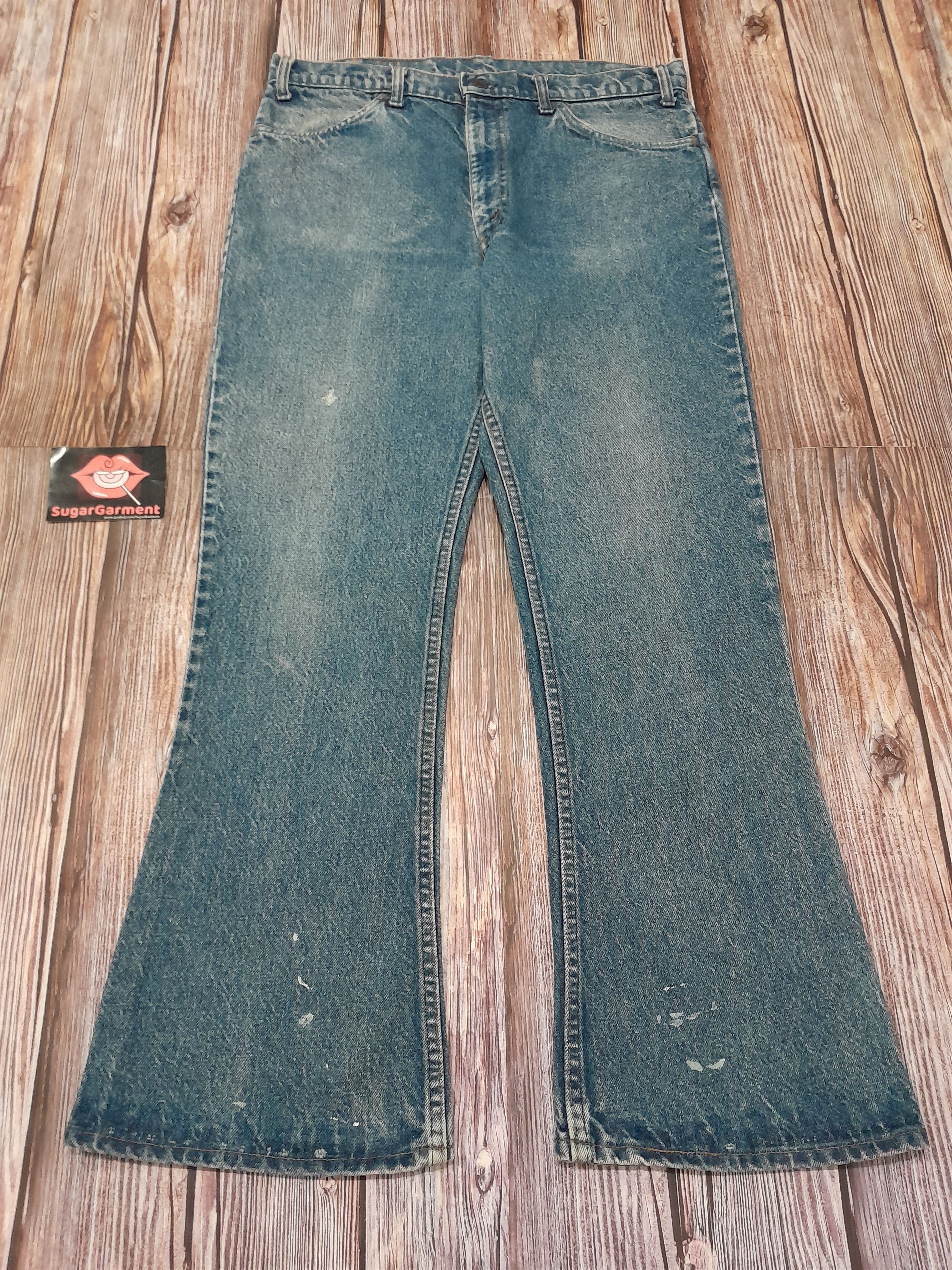 Levi's Levis 646 Flare Bell Bottom Orange Tab Vintage Size US 34 / EU 50 - 1 Thumbnail