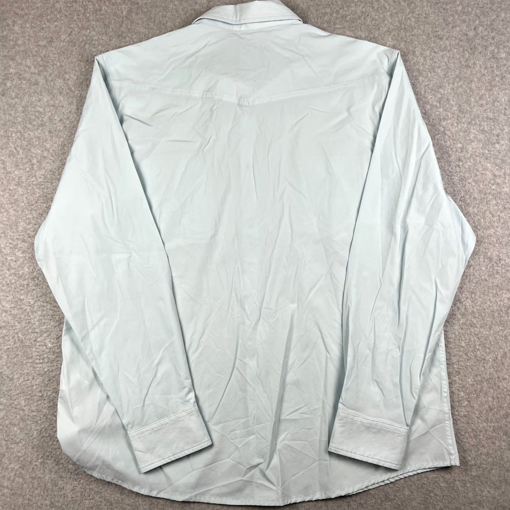 Vintage Sendero Confluence Tech Shirt Mens 3XL Blue Western Pearl Snap Long Sleeve Nylon Size US XXL / EU 58 / 5 - 2 Thumbnail