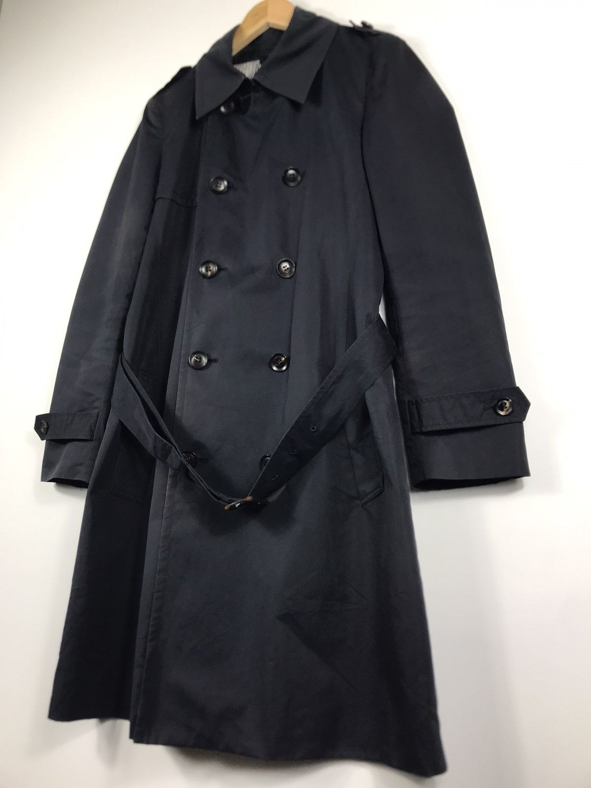 United Bamboo ⚡️Vintage Le Bac United Bamboo Double Breast Trench Long Coat Size S / US 4 / IT 40 - 3 Thumbnail