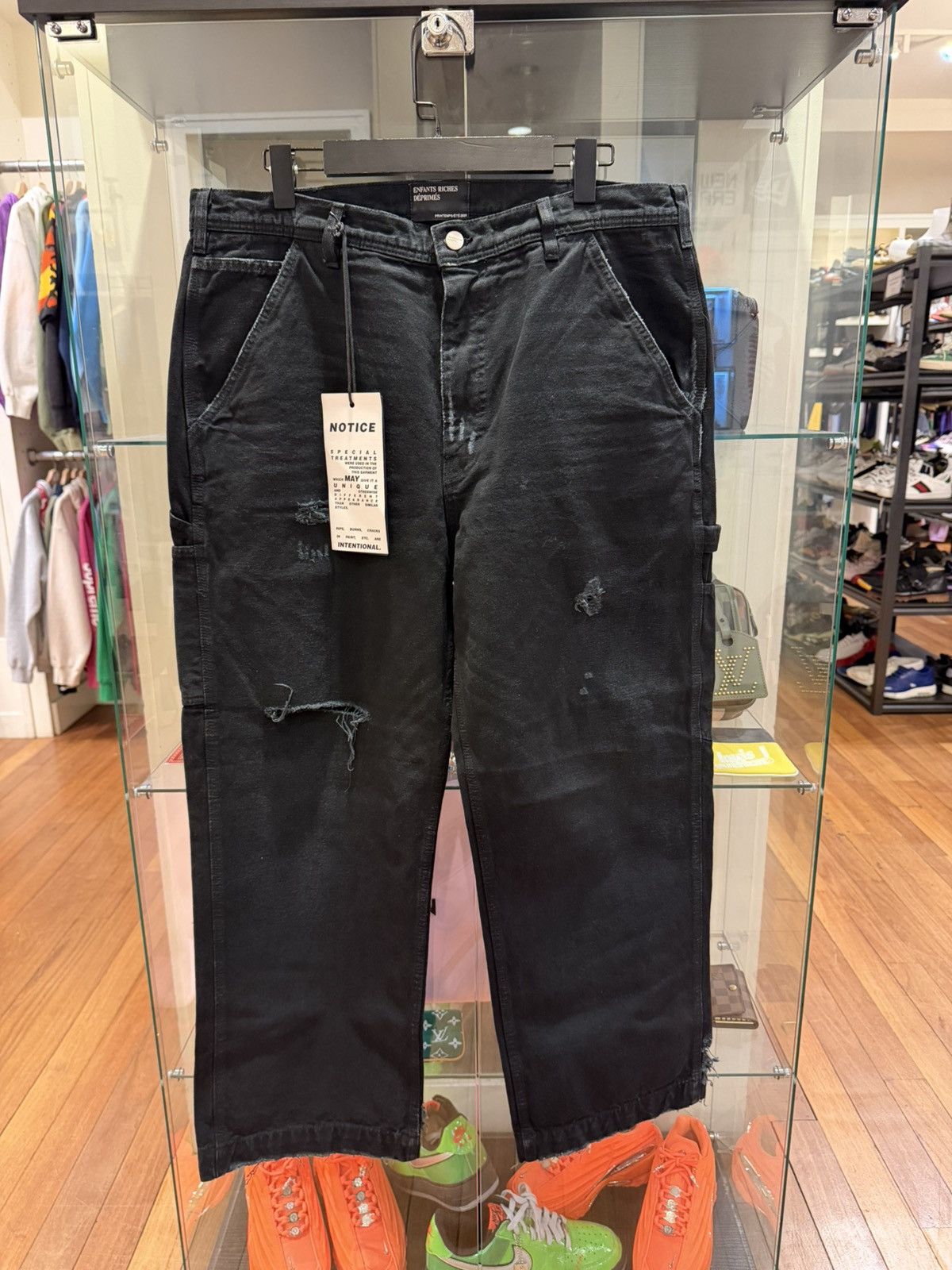 Enfants Riches Déprimés Double Knee Painter Pants - Black