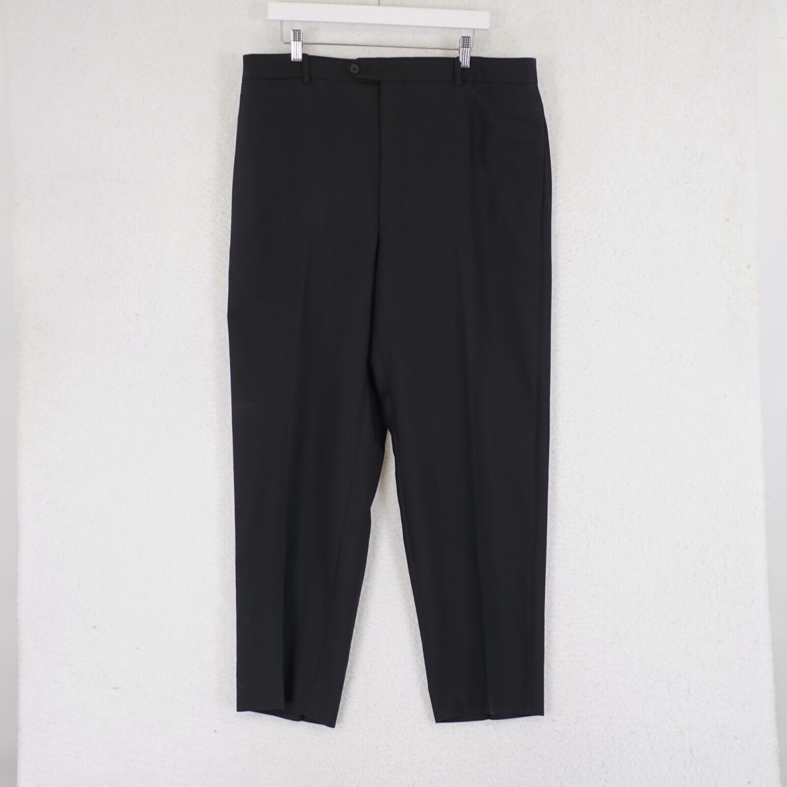 Calvin Klein Calvin Klein 38/30 Black Wool Flat Front High Rise Dress Pan Size 38R - 1 Thumbnail