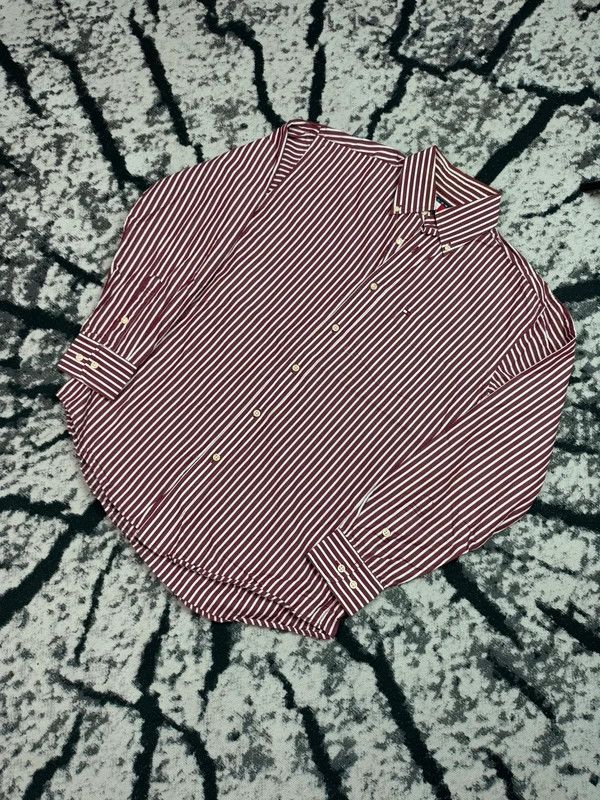 Tommy Hilfiger Vintage Tommy Hilfiger striped shirt red S white Size US S / EU 44-46 / 1 - 2 Thumbnail