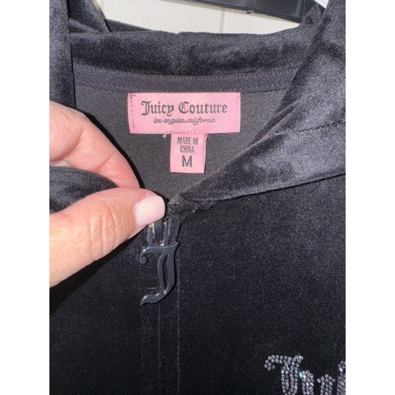 Juicy Couture Vintage Y2K Juicy Couture Velour Tracksuit Set Black M Size M / US 6-8 / IT 42-44 - 4 Thumbnail