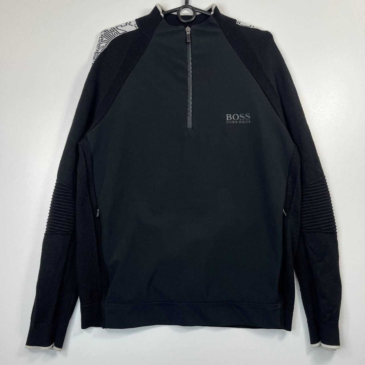Hugo Boss Boss Hugo Boss Black Half Zip Pullover Mens L Size US L / EU 52-54 / 3 - 1 Thumbnail