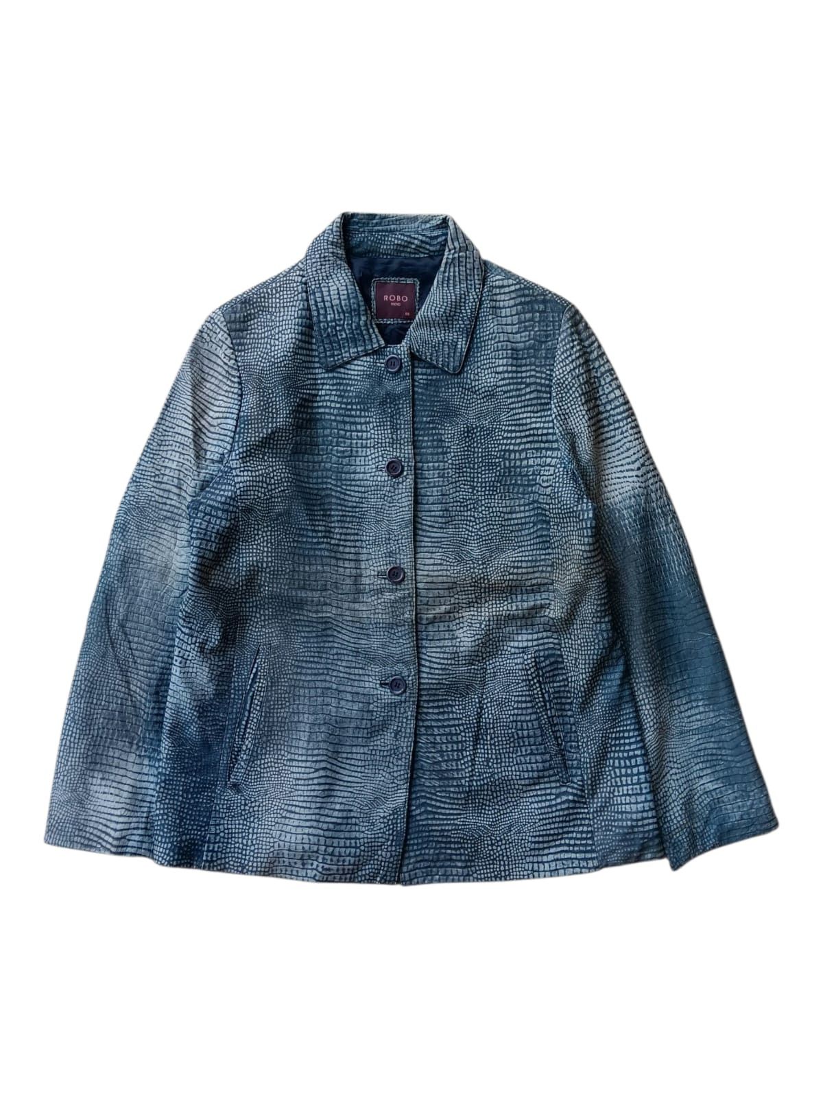 Japanese Brand Vintage Robo crocodile embossed leather jacket Size US M / EU 48-50 / 2 - 1 Thumbnail