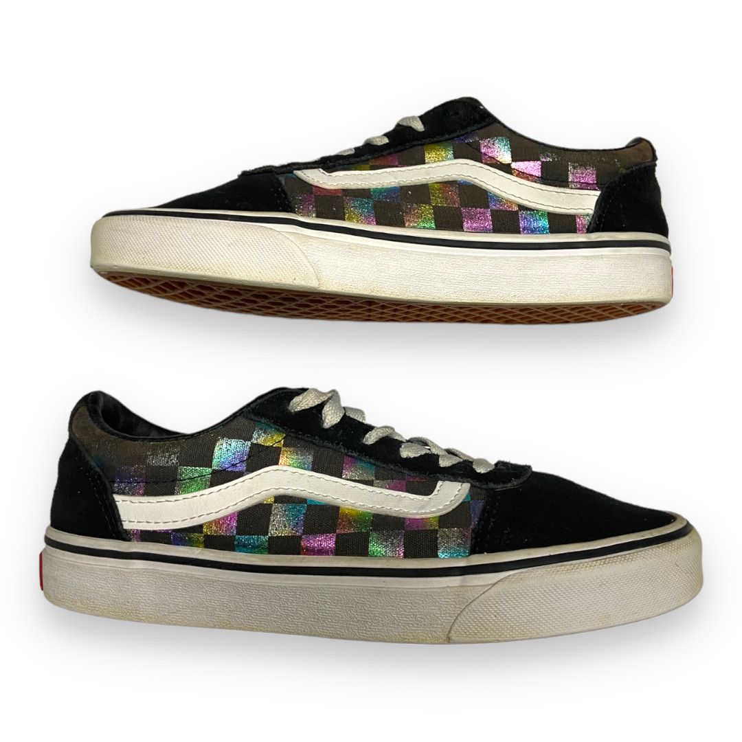 Vans old sales skool checkerboard rainbow