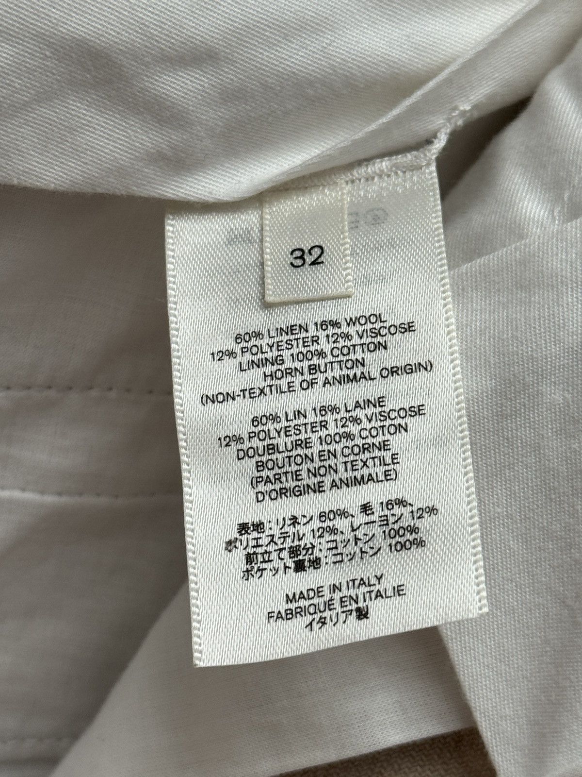 The Row The Row Mens Marcello Beige Linen Shorts size US 32 Size US 32 / EU 48 - 11 Thumbnail