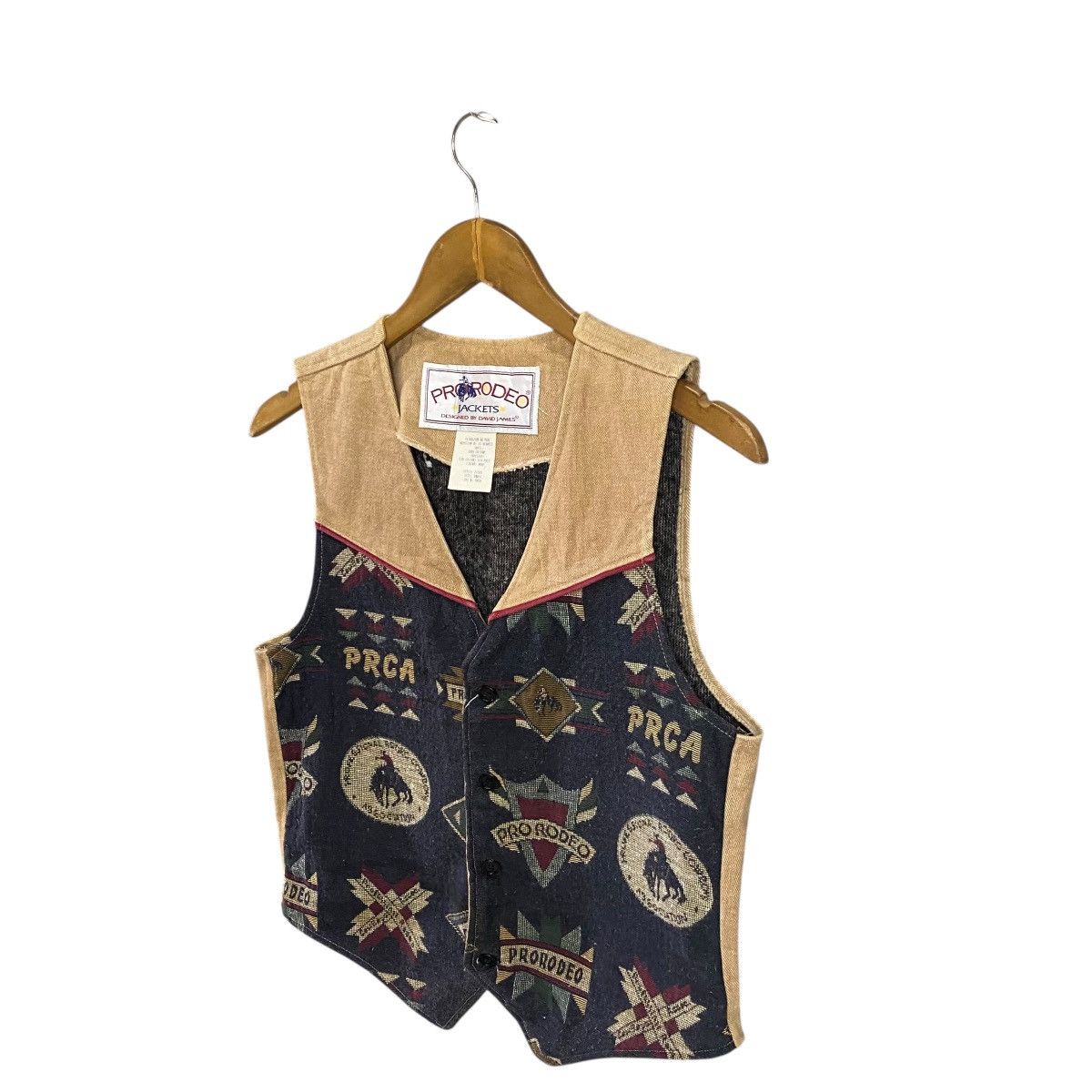 Other Vintage 90s ProRodeo PRCA aztec vest Size US S / EU 44-46 / 1 - 3 Thumbnail