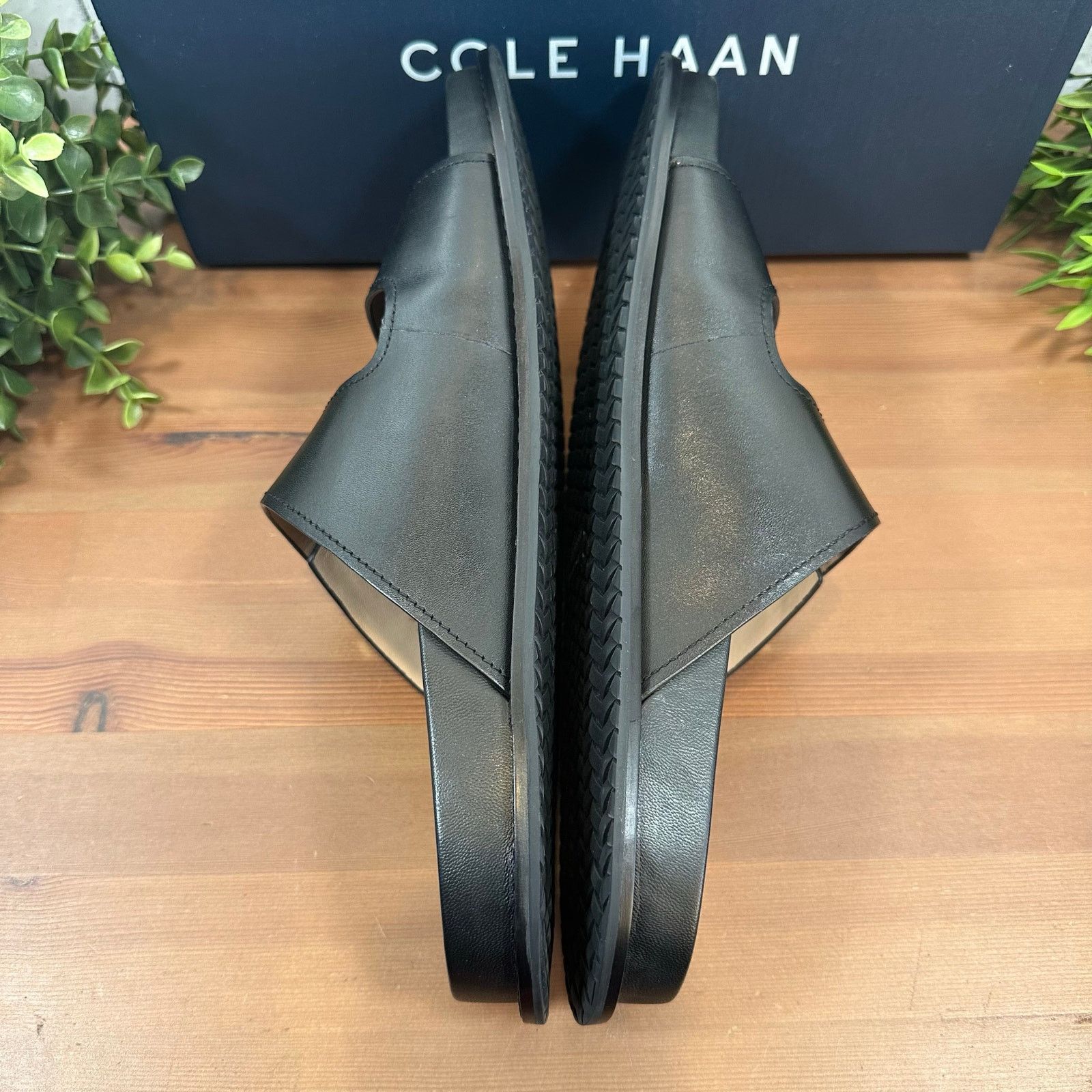 Cole Haan Cole Haan Marisol Footbed Sandals Black Leather Size 6 Size US 6 / IT 36 - 6 Thumbnail