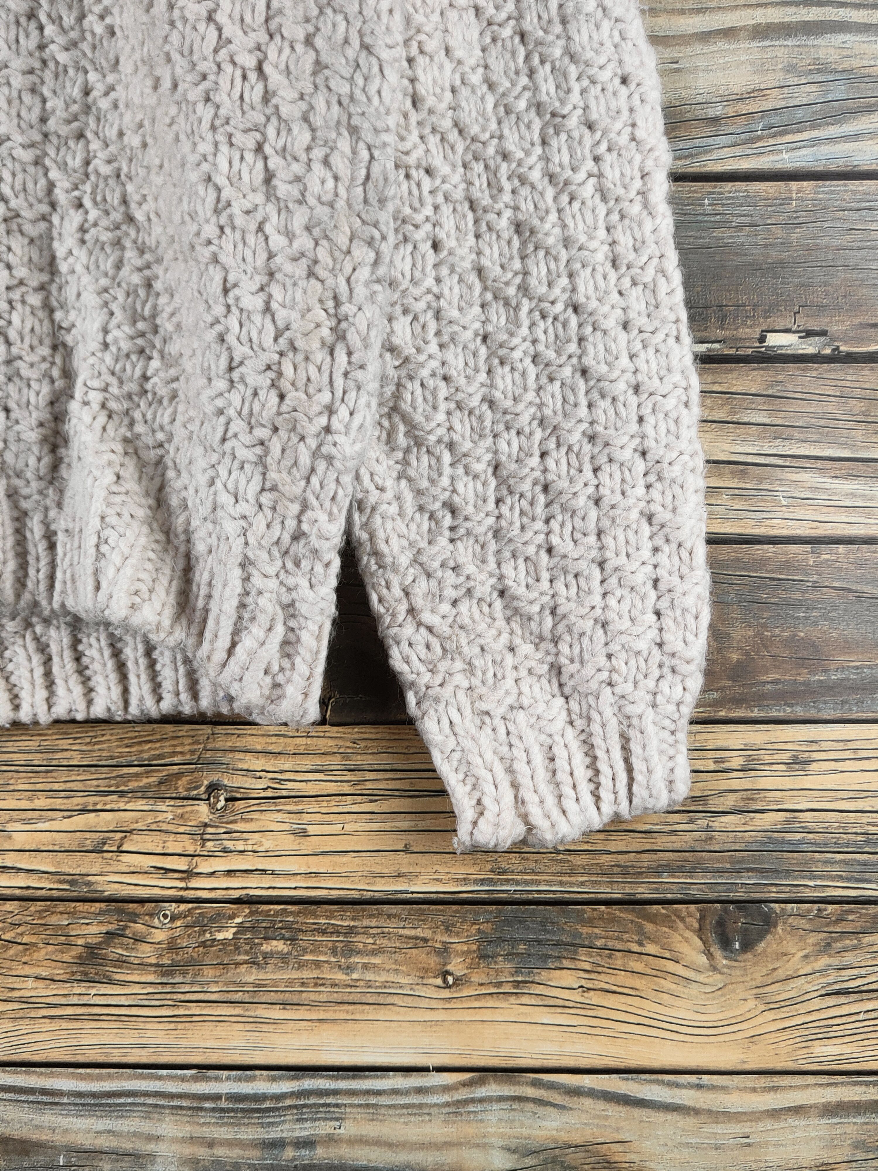 Japanese Brand DL Vintage knit Ivory Knitwear Sweatshirts #46-578 Size M / US 6-8 / IT 42-44 - 6 Thumbnail