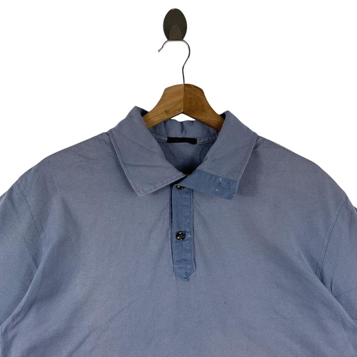 Yohji Yamamoto Vintage Y’S for men yohji yamamoto plain relax polo tee Size US M / EU 48-50 / 2 - 2 Thumbnail