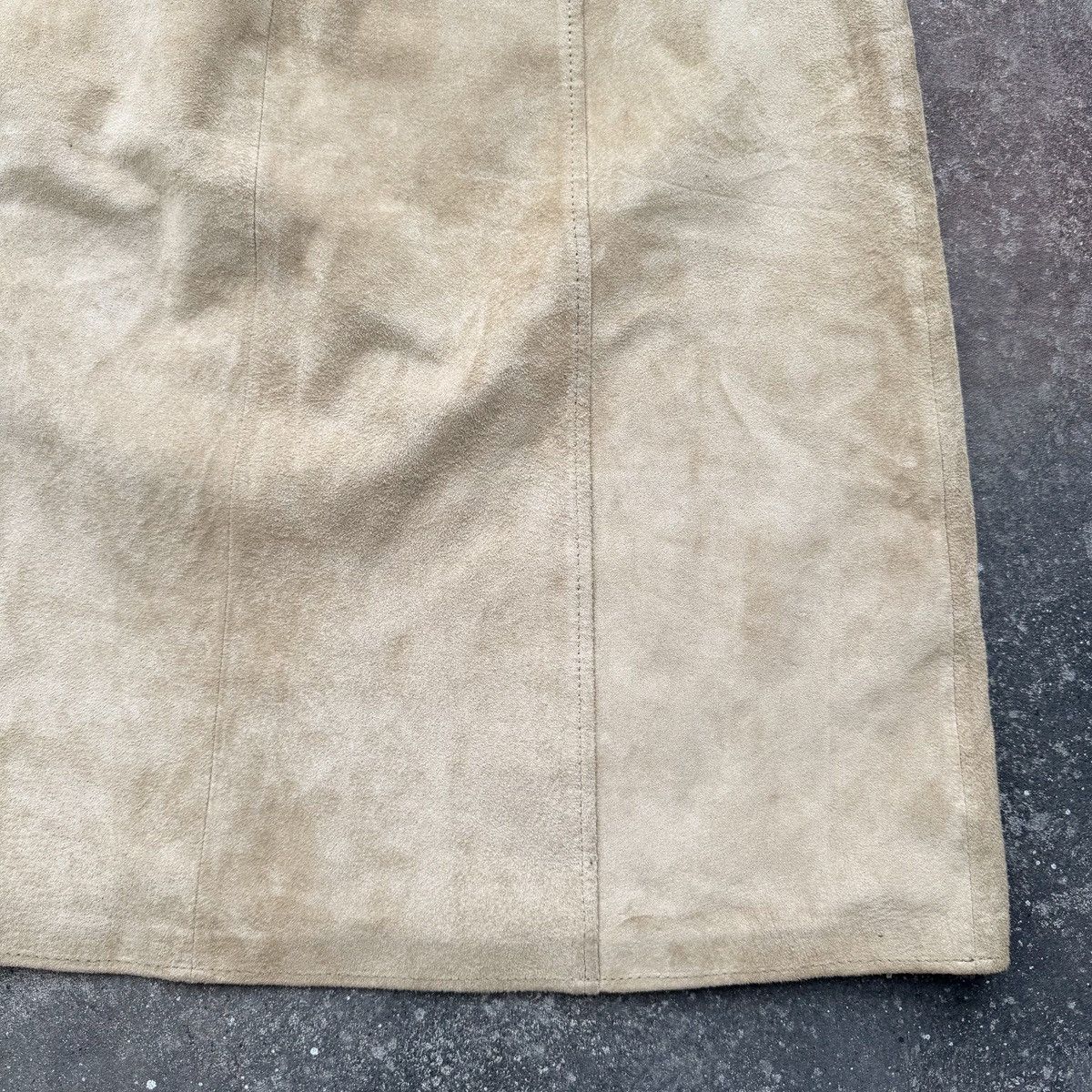 Morgan De Toi Moran de Toi Vintage Suede Leather Skirt (Bella Hadid owned) Size 26" / US 2 / IT 38 - 10 Thumbnail