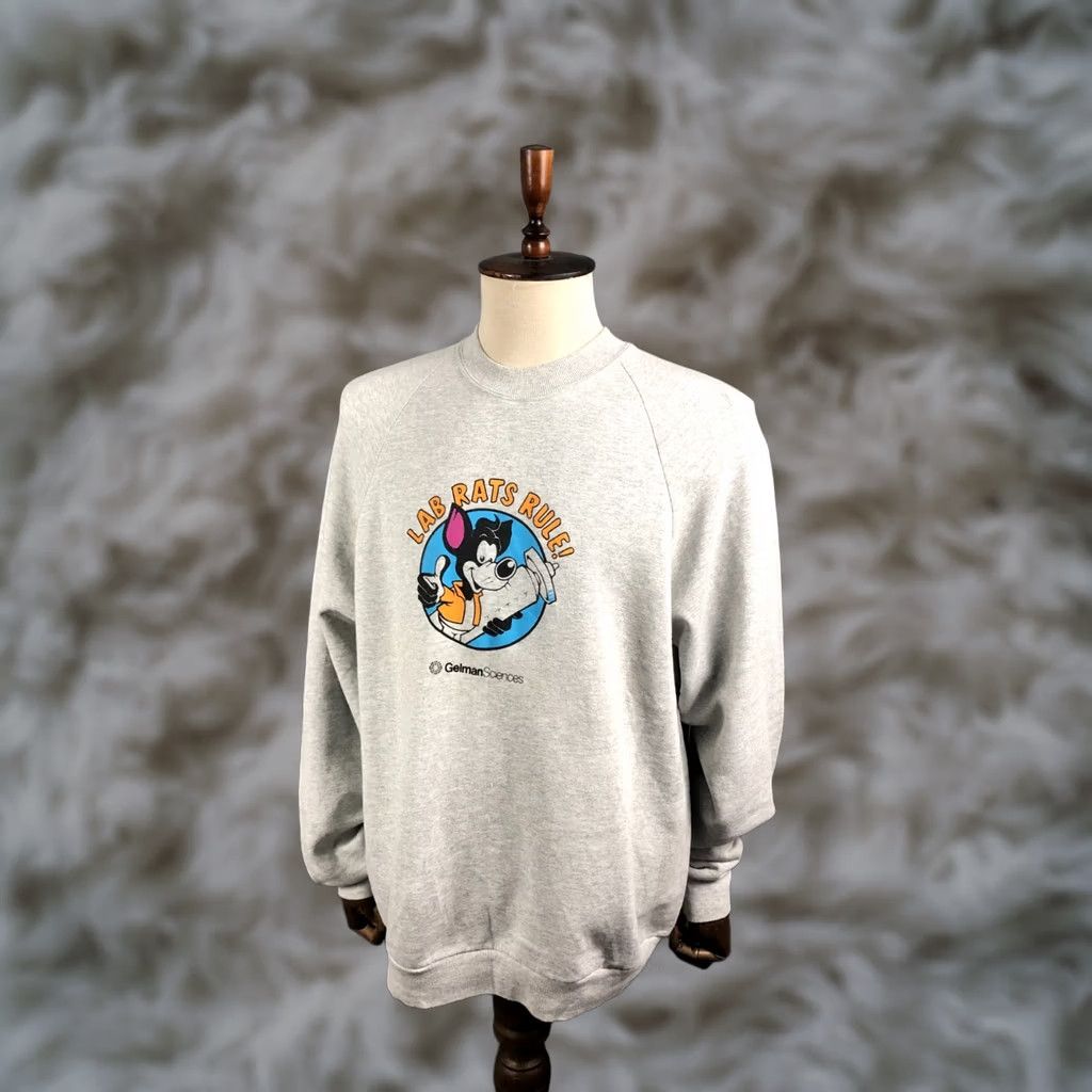 Fruit Of The Loom Fruit of the Loom Shirt Mens XL Gray Screen Stars Sweatshirt Cotton Men Size Size US XL / EU 56 / 4 - 1 Thumbnail