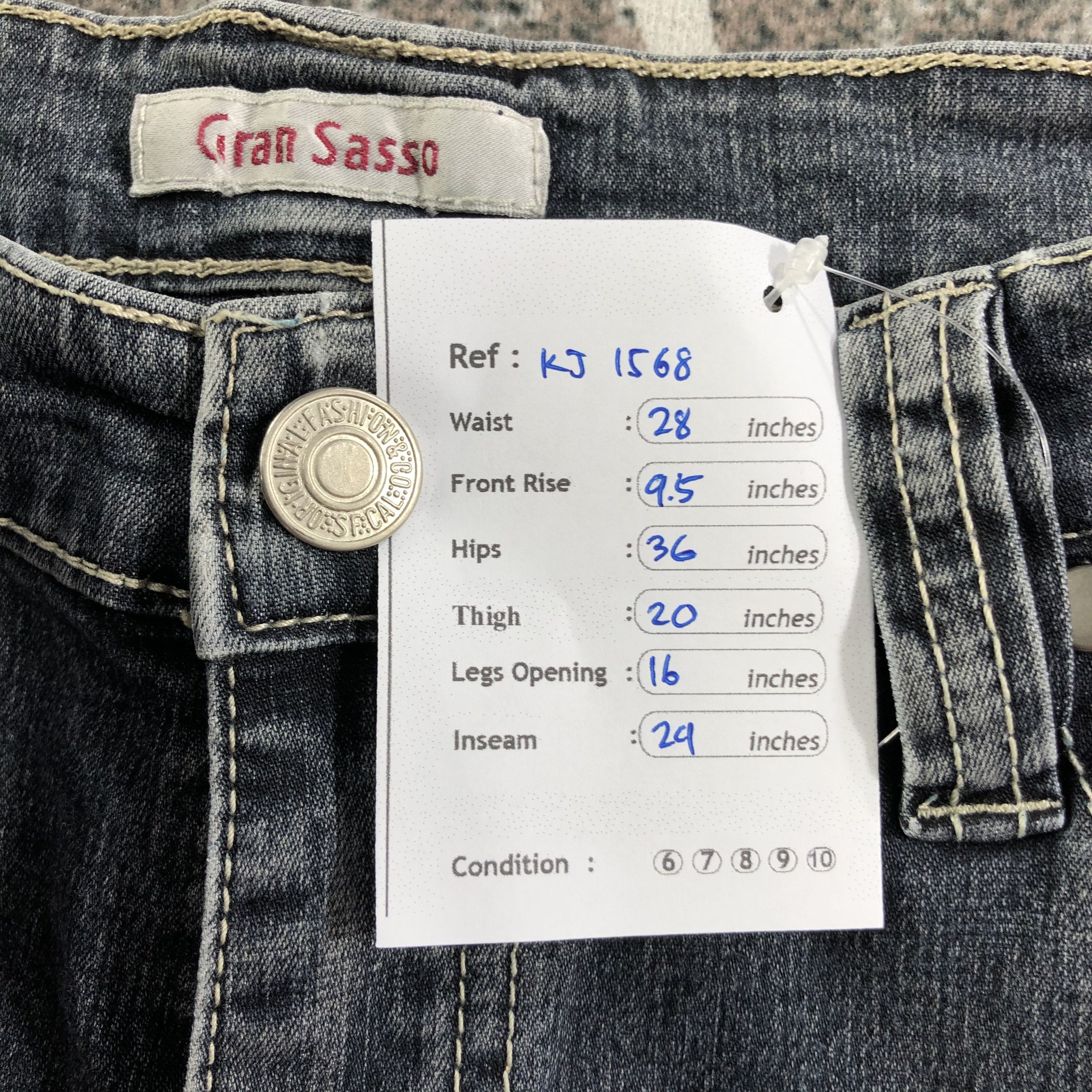 Japanese Brand Japanese Brand Gran Sasso Jeans Embroidery Denim KJ1568 Size 28" / US 6 / IT 42 - 9 Thumbnail