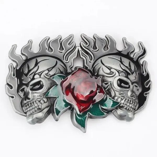 Japanese Brand Skull skeleton buckle head ( buckle only ) Size ONE SIZE - 1 Thumbnail