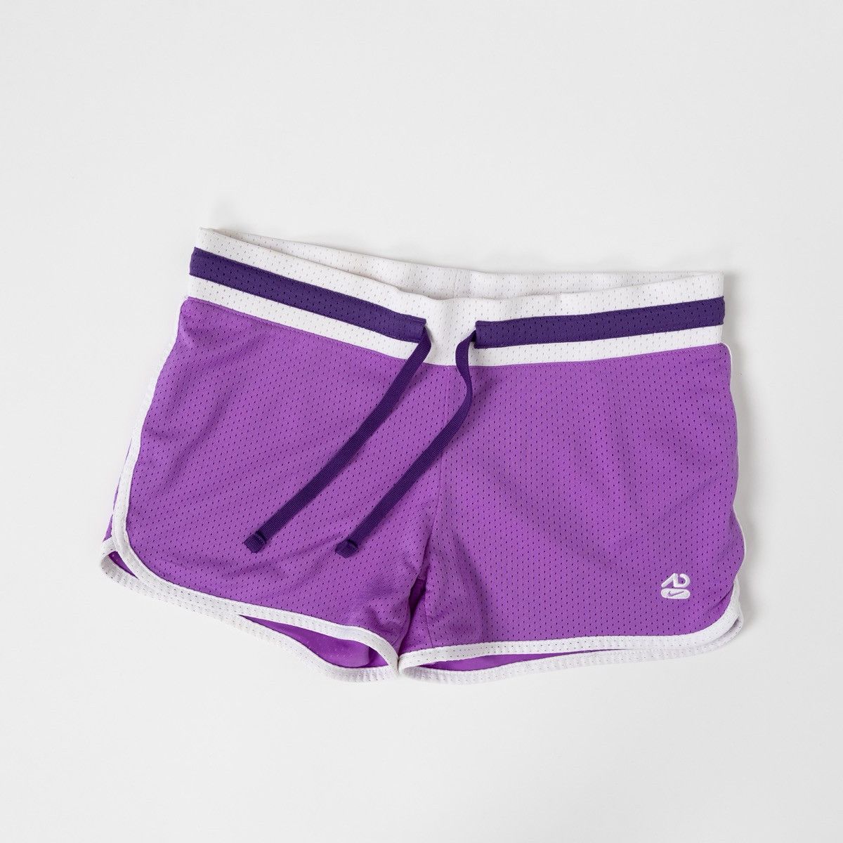 Nike Nike Womens Vintage 00s Violet Mesh Shorts Y2K Running Logo Size 30" / US 8 / IT 44 - 1 Thumbnail