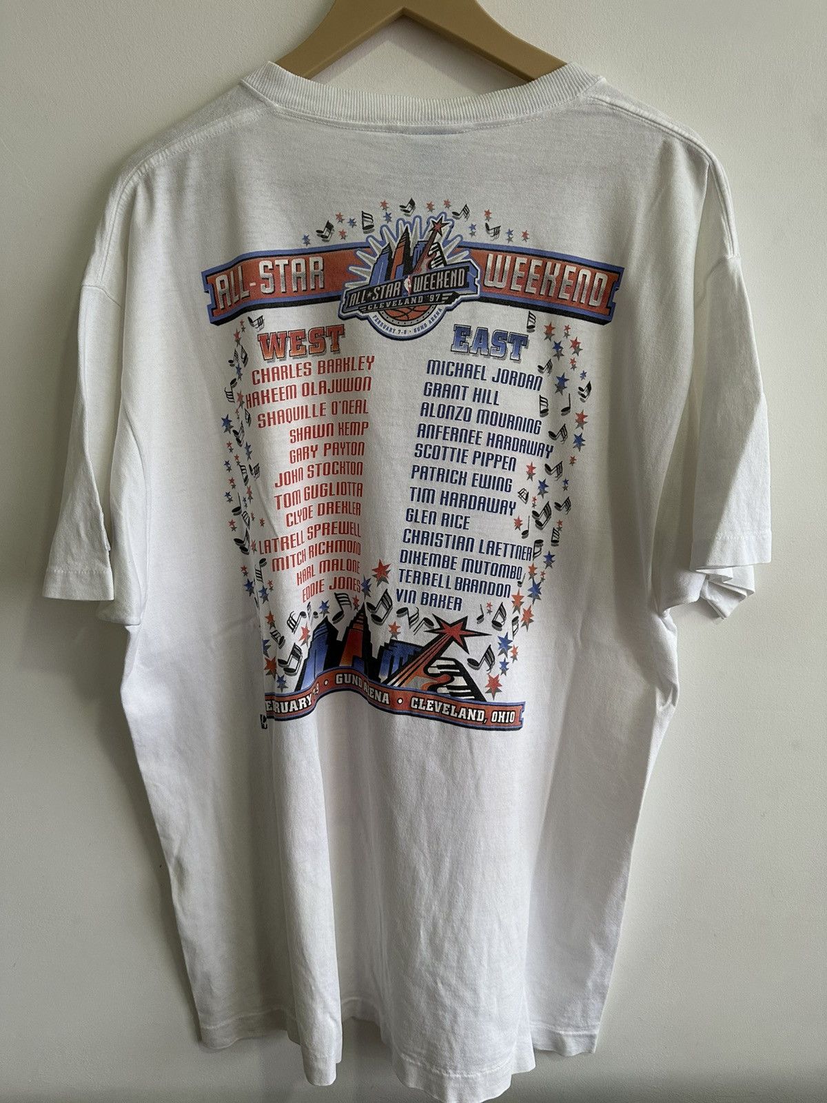 NBA Vintage 90’s NBA All-Star Weekend Cleveland Rap Tees USA Size US L / EU 52-54 / 3 - 3 Thumbnail
