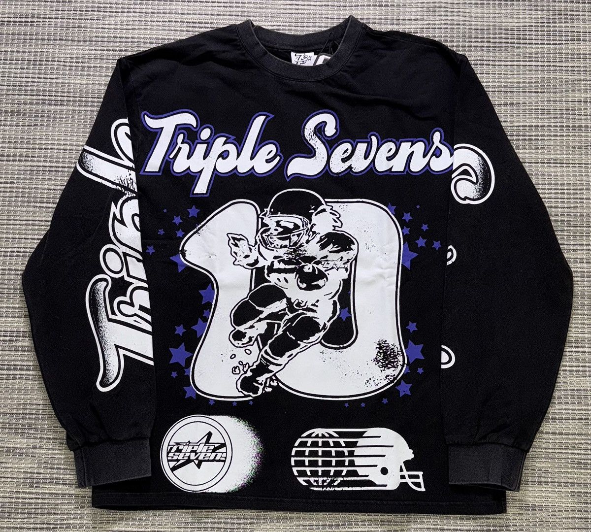 TRIPLE SEVENS Triple Sevens Black Allstar Long Sleeve Size US XL / EU 56 / 4 - 1 Thumbnail