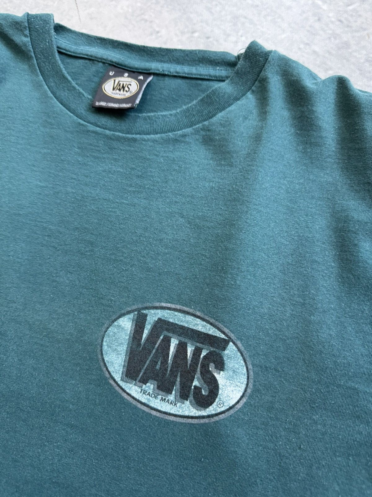 Vans Vans awesome 90s vintage tee big logo Size US XL / EU 56 / 4 - 4 Thumbnail