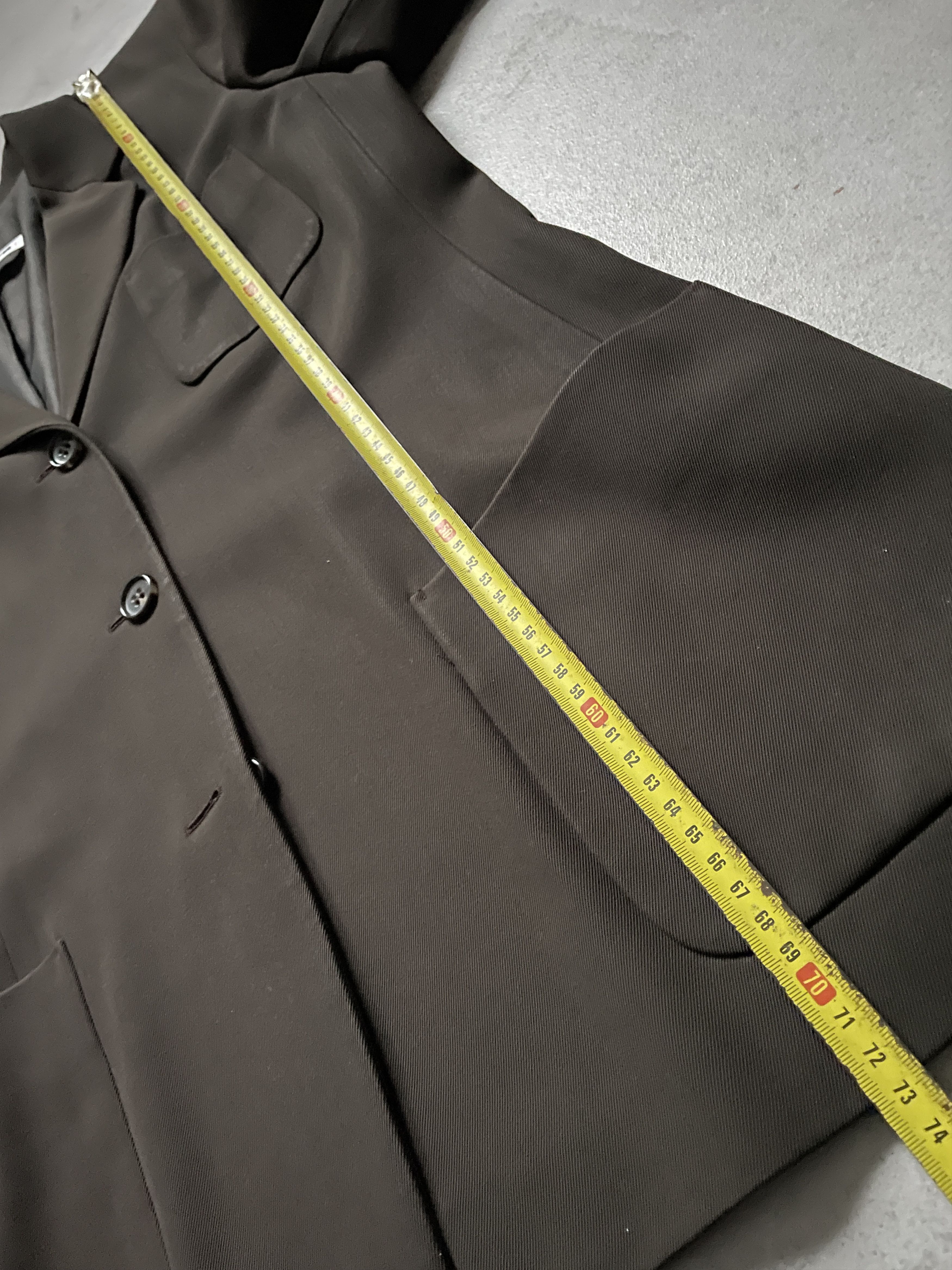 Jil Sander × Raf Simons × Vintage JIL SANDER+ PURE NEW WOOL OLIVE OVERSIZED BLAZER Size M / US 6-8 / IT 42-44 - 9 Thumbnail
