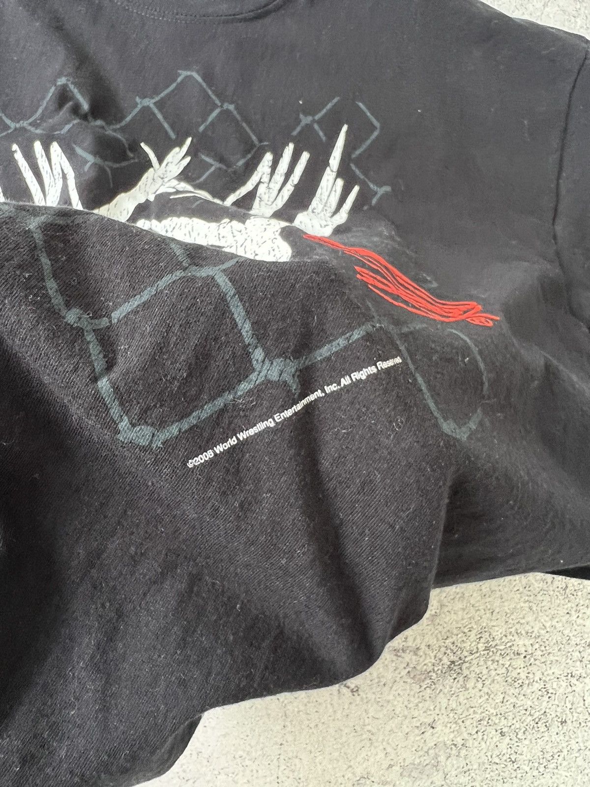 Vintage 🩸RARE🩸Vintage WWE Logo 2008 T Shirt Size US XL / EU 56 / 4 - 5 Thumbnail