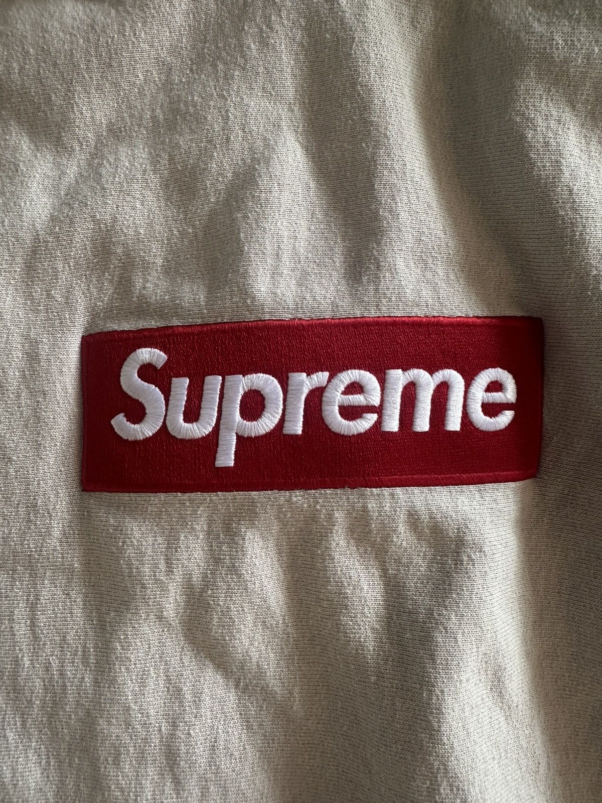 Supreme Supreme Box Logo Hoodie Stone Size US L / EU 52-54 / 3 - 2 Thumbnail