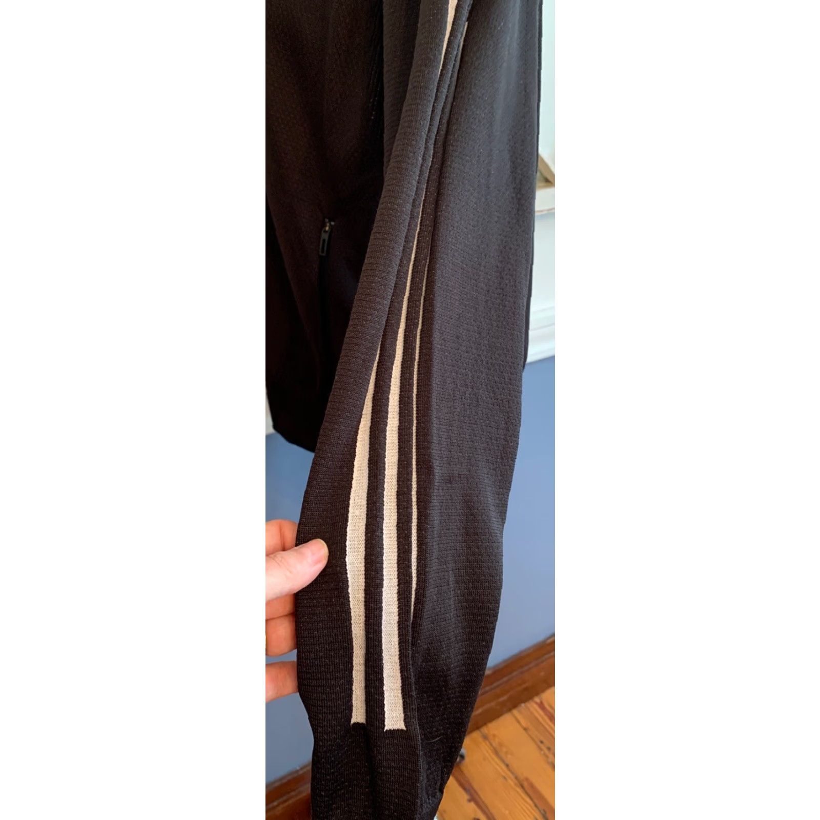 Adidas VINTAGE: Large Adidas Women's Black Bomber Jacket Knit Full Zip New NWT Track Jacket CF03 Size L / US 10 / IT 46 - 3 Thumbnail