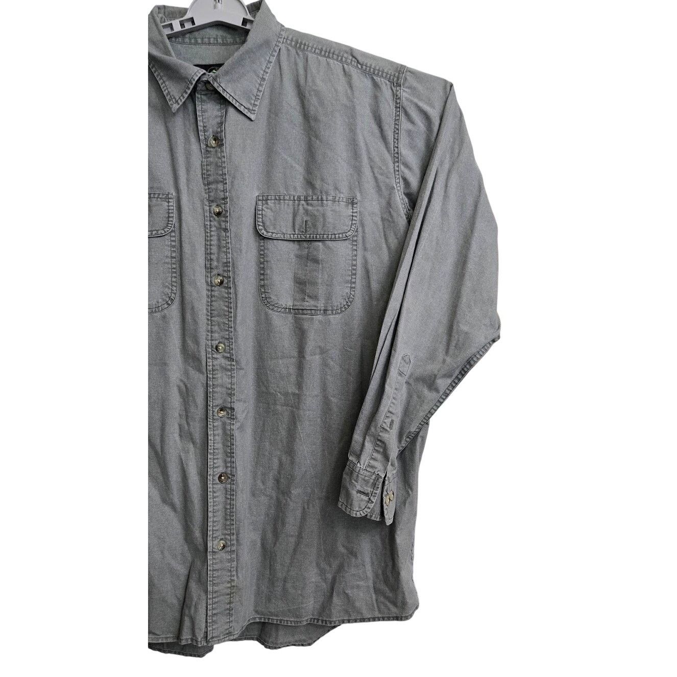 Redhead RedHead Gray Long Sleeve Button Down Outdoor Shirt XL Size US XL / EU 56 / 4 - 3 Thumbnail