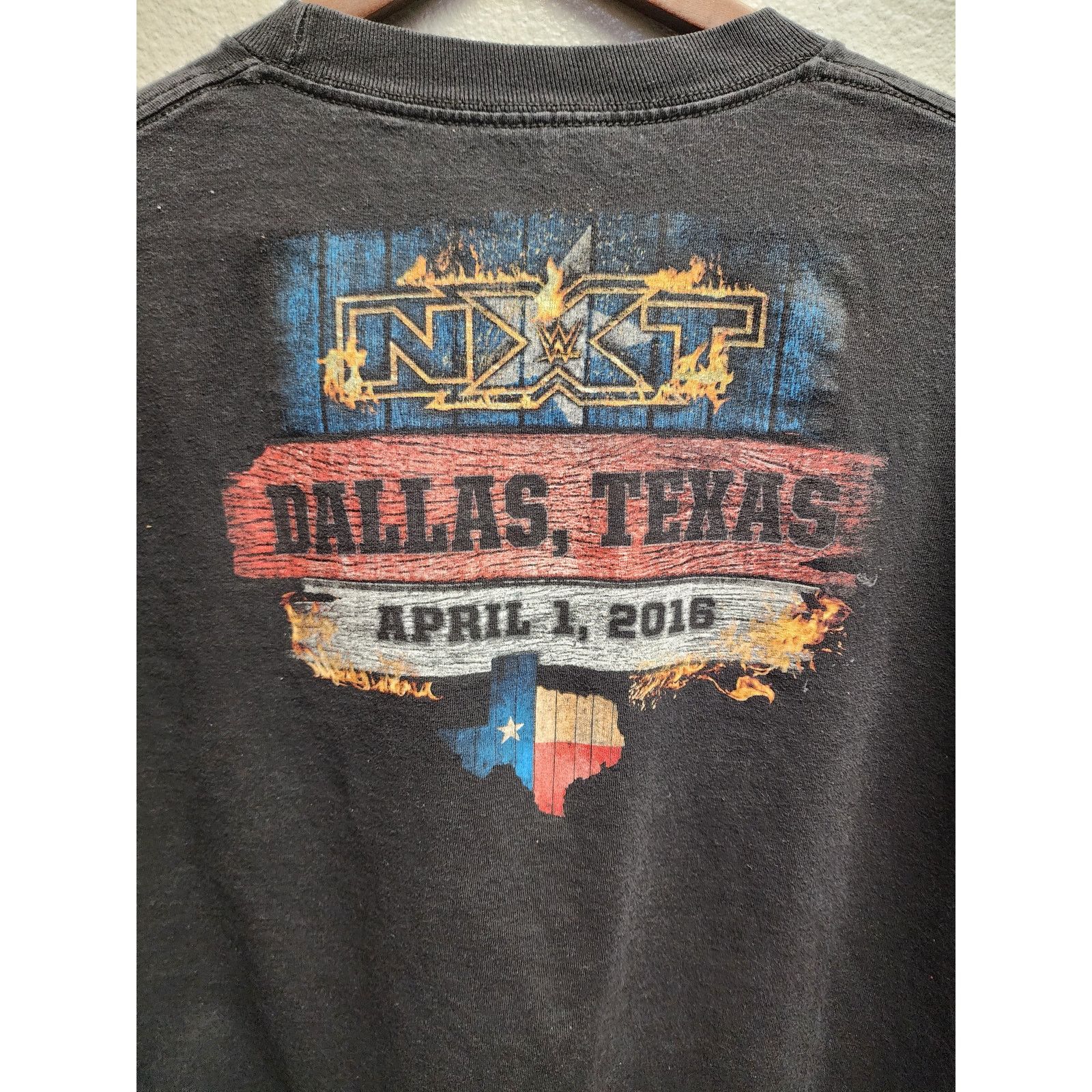 NEXT NXT Shirt Texas Graphic Tee Black Wrestling Star Tee WWE XL Size US XL / EU 56 / 4 - 5 Thumbnail