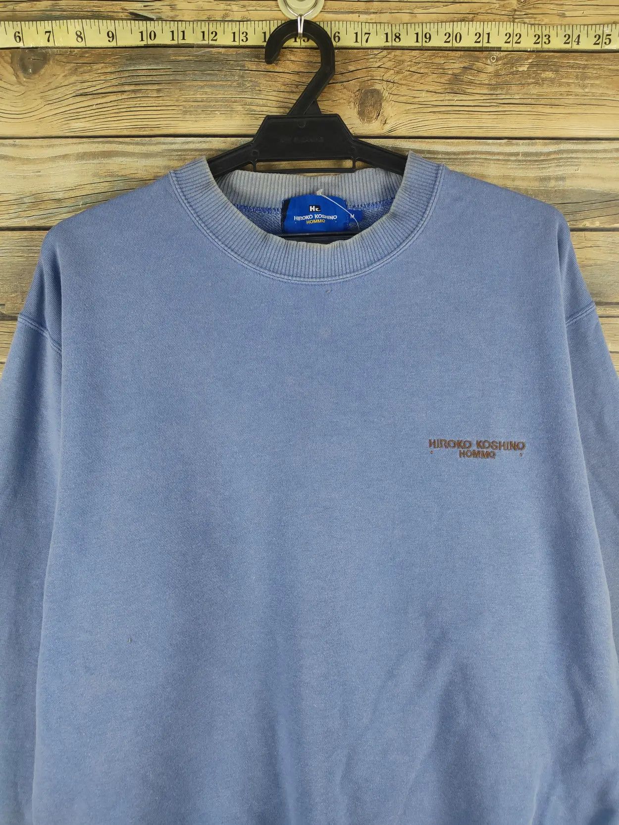 Hiroko Koshino Homme DL Hiroko Koshino Homme vintage Blue Sweatshirts #621T Size US M / EU 48-50 / 2 - 7 Thumbnail