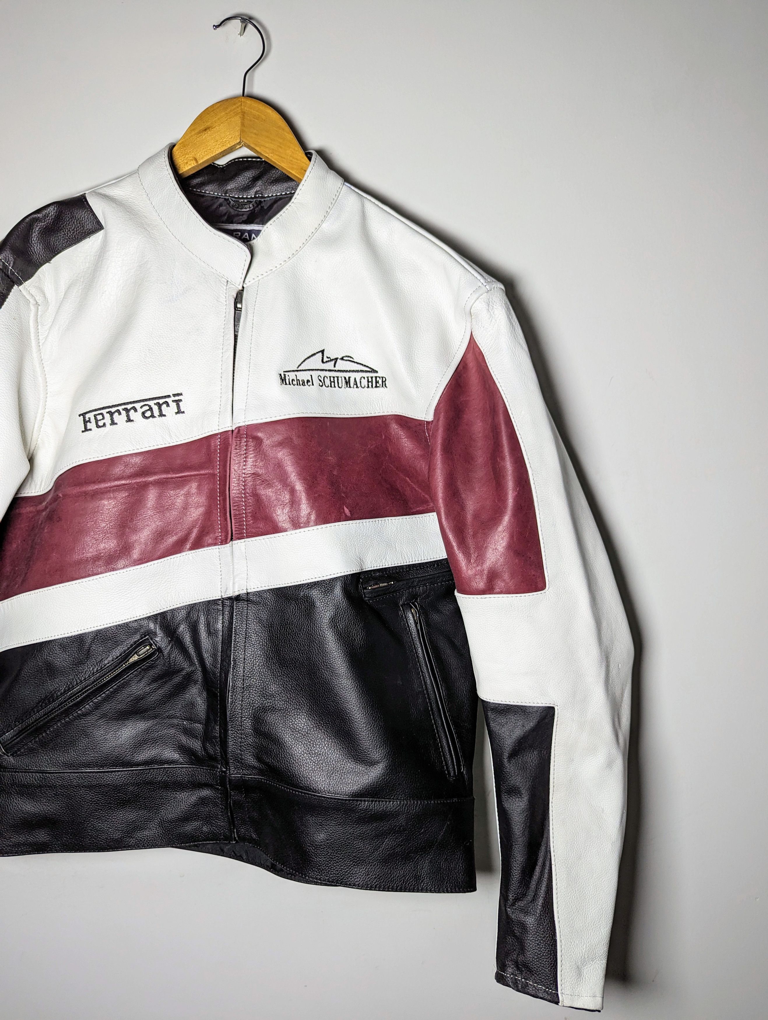 Genuine Leather 🔥💸 FERRARI 👀 LEATHER JACKET F1 STREETWEAR Size US M / EU 48-50 / 2 - 3 Thumbnail