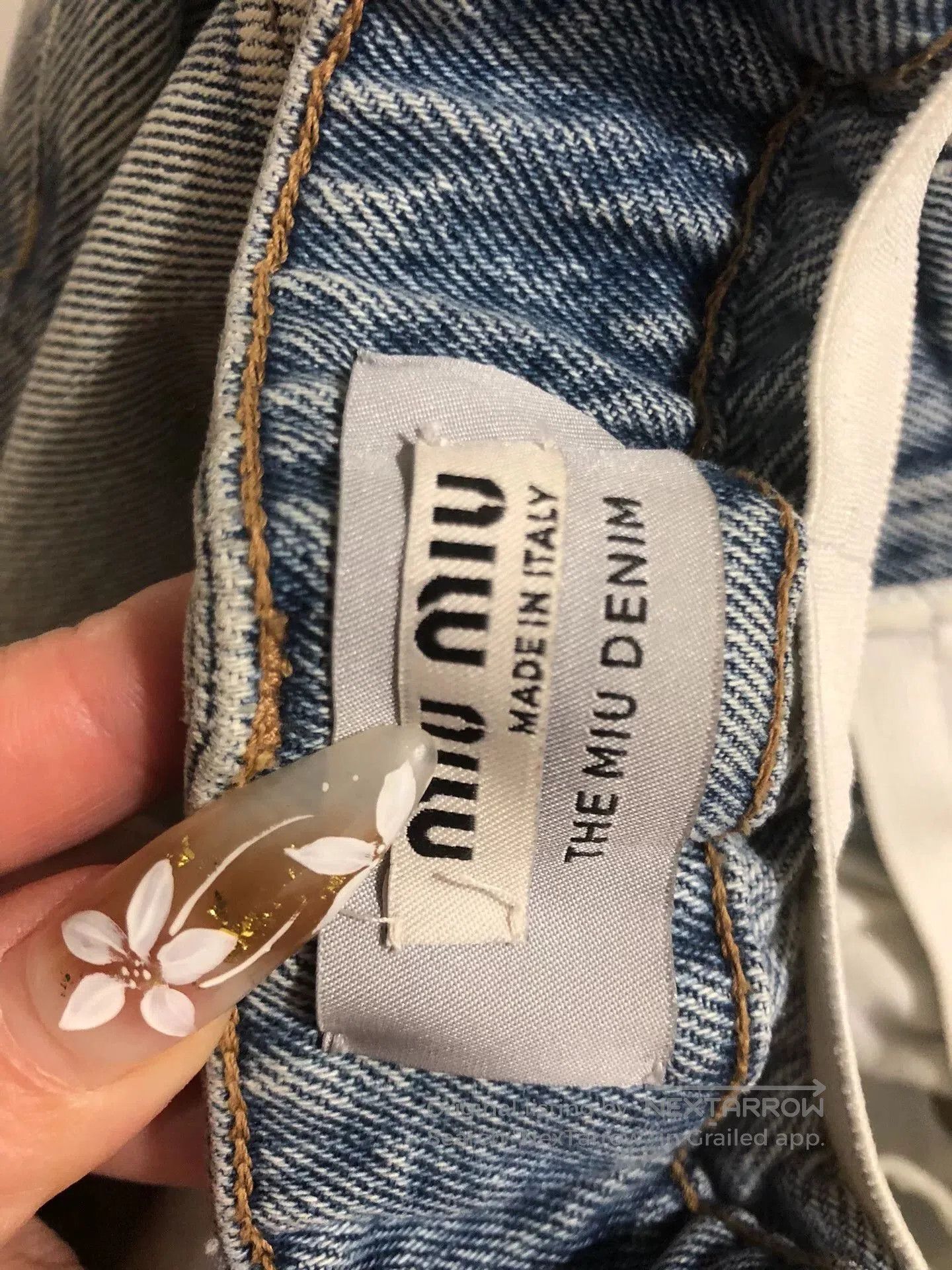 Miu Miu Miu Miu High-Waisted Denim Pants. Size 25" / US 0 / IT 36 - 4 Thumbnail