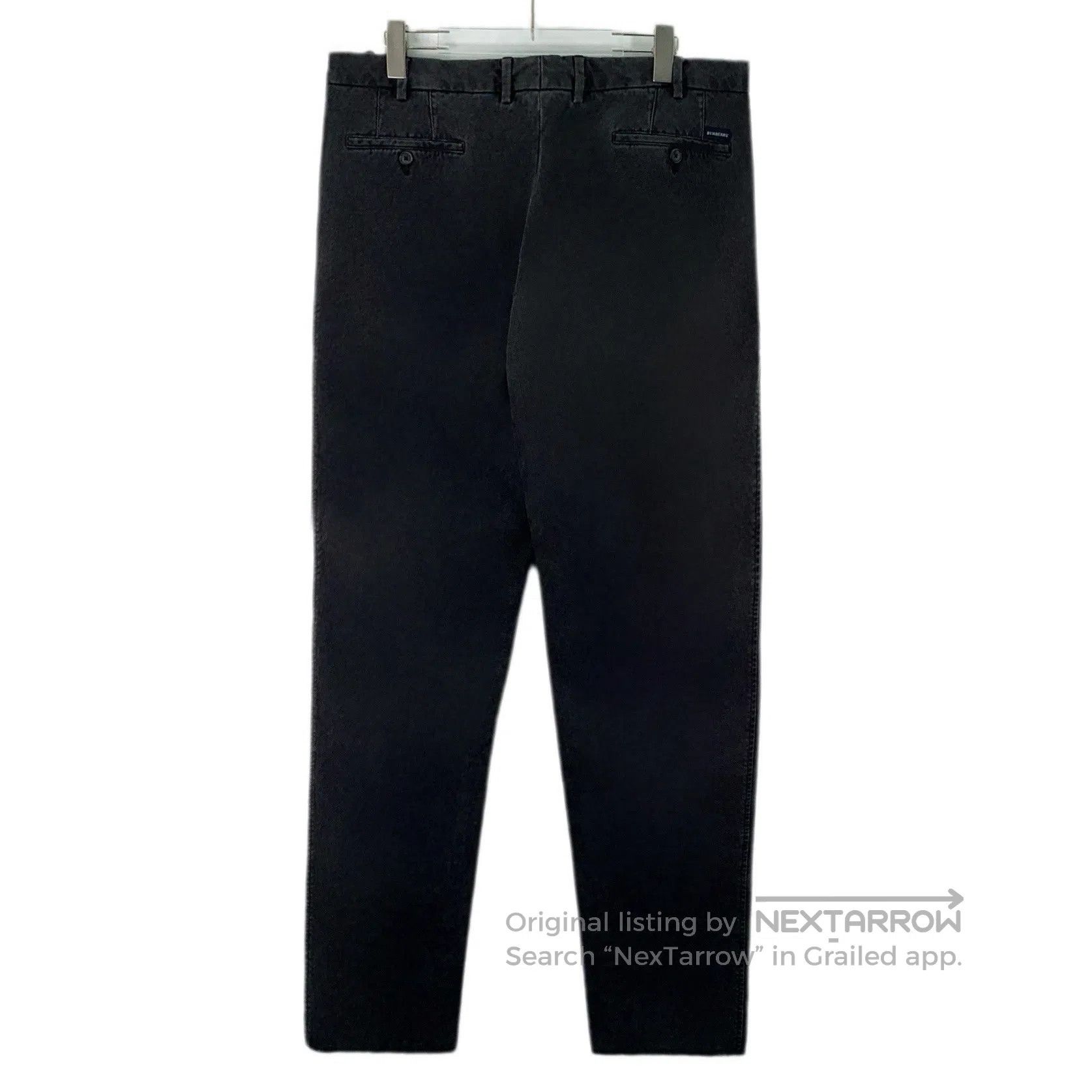 Burberry Burberry Black-grey washed vintage cotton denim trousers| Size US 38 / EU 54 - 2 Thumbnail