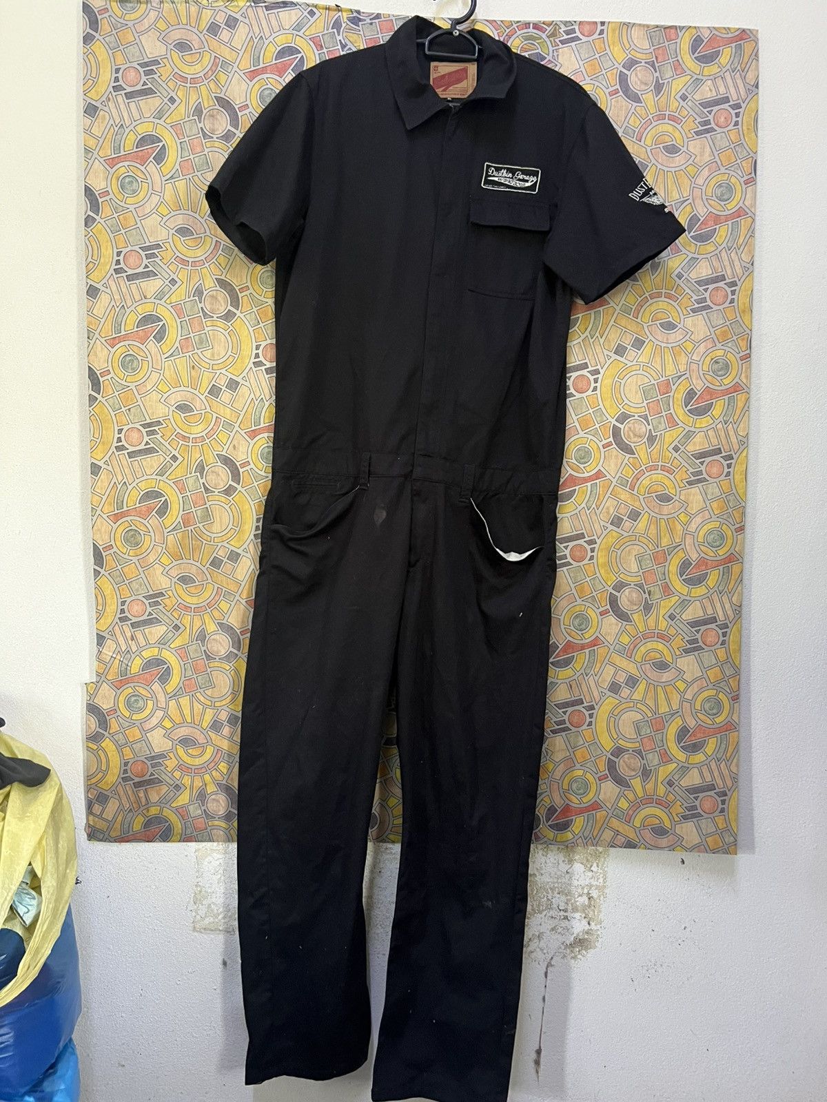 Japanese Brand Subciety Dustbin Garage EmbroideredBritishMotorcycleWorkwear Size US 42 / EU 58 - 14 Thumbnail