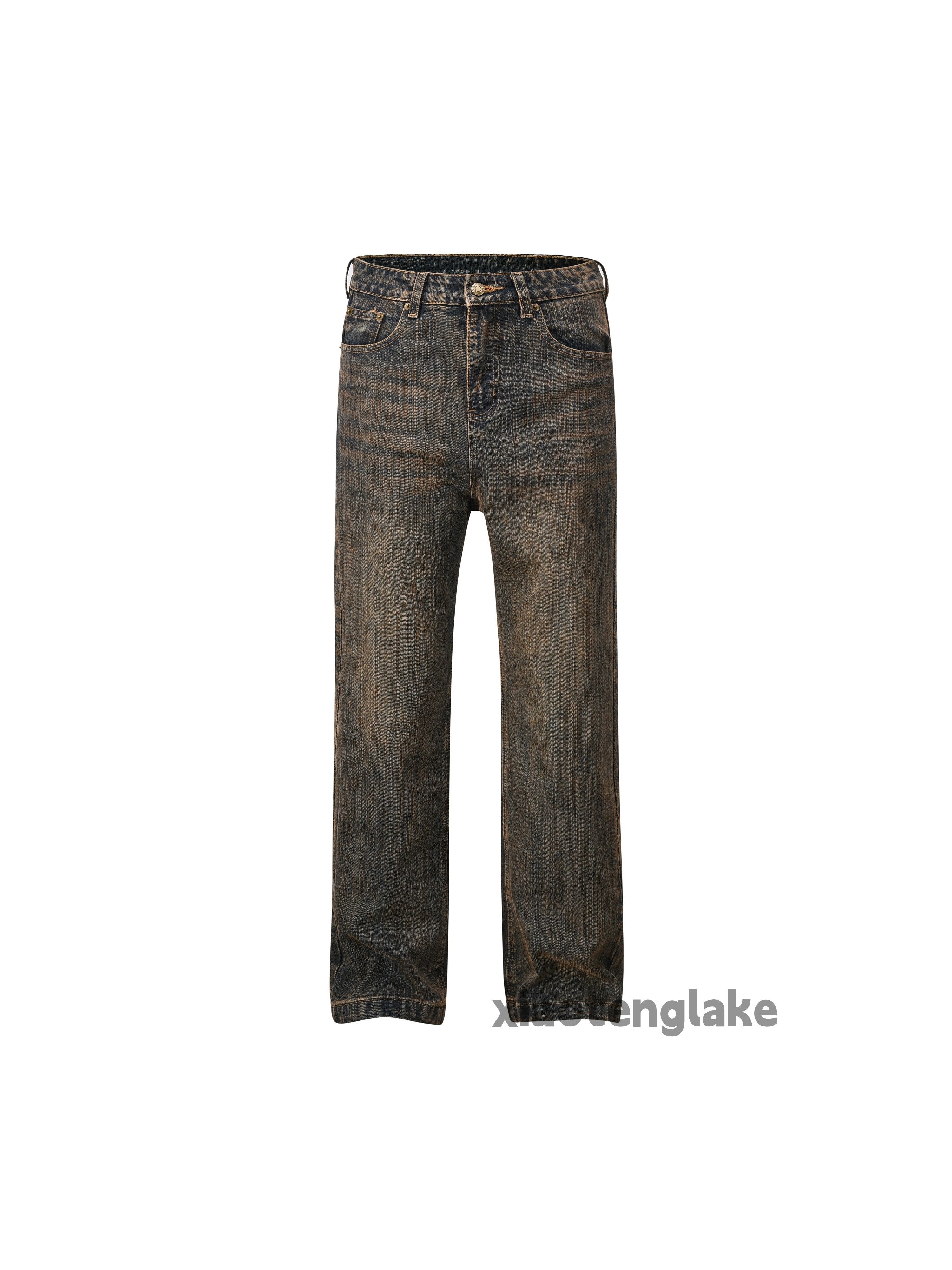 Jean × Vintage punk grunge washed faded stain yuppie rusty jeans Size US 34 / EU 50 - 5 Thumbnail