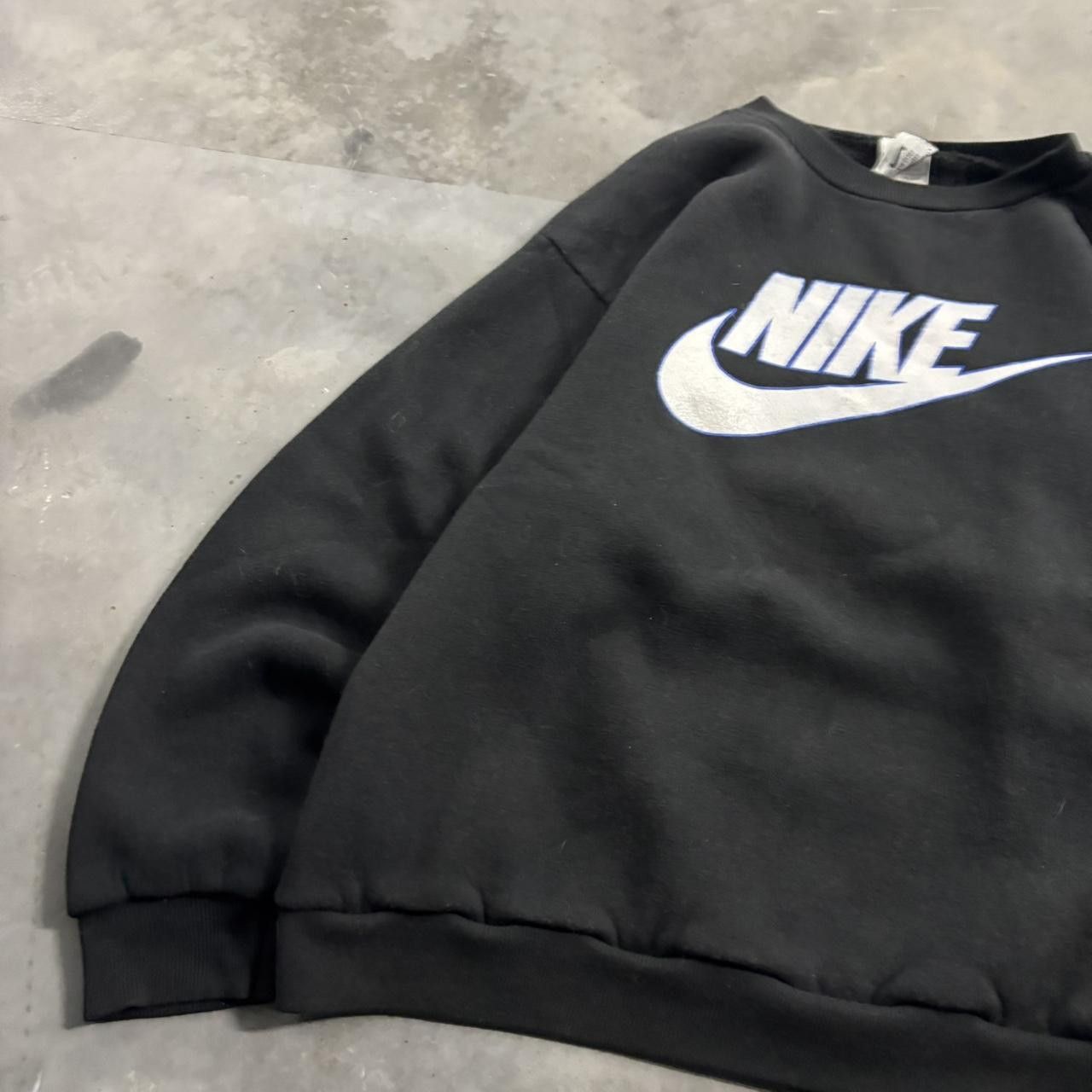 Nike Vintage 90s Black Nike Made In USA Streetwear Essential Hoodie! Size XS / US 0-2 / IT 36-38 - 3 Thumbnail