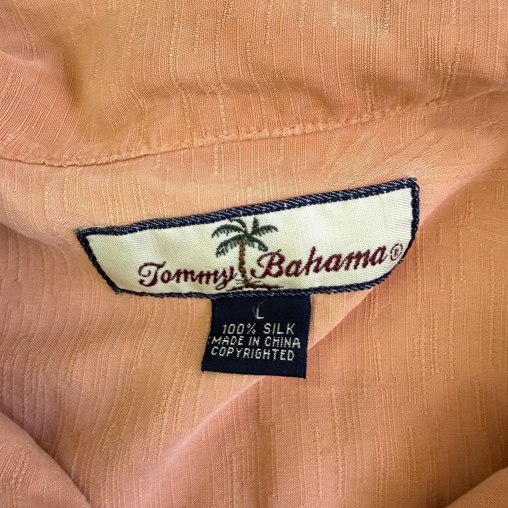 Tommy Bahama Tommy Bahama Shirt Mens L Orange Silk Floral Short Sleeve Casual Button-Up Size US L / EU 52-54 / 3 - 3 Thumbnail