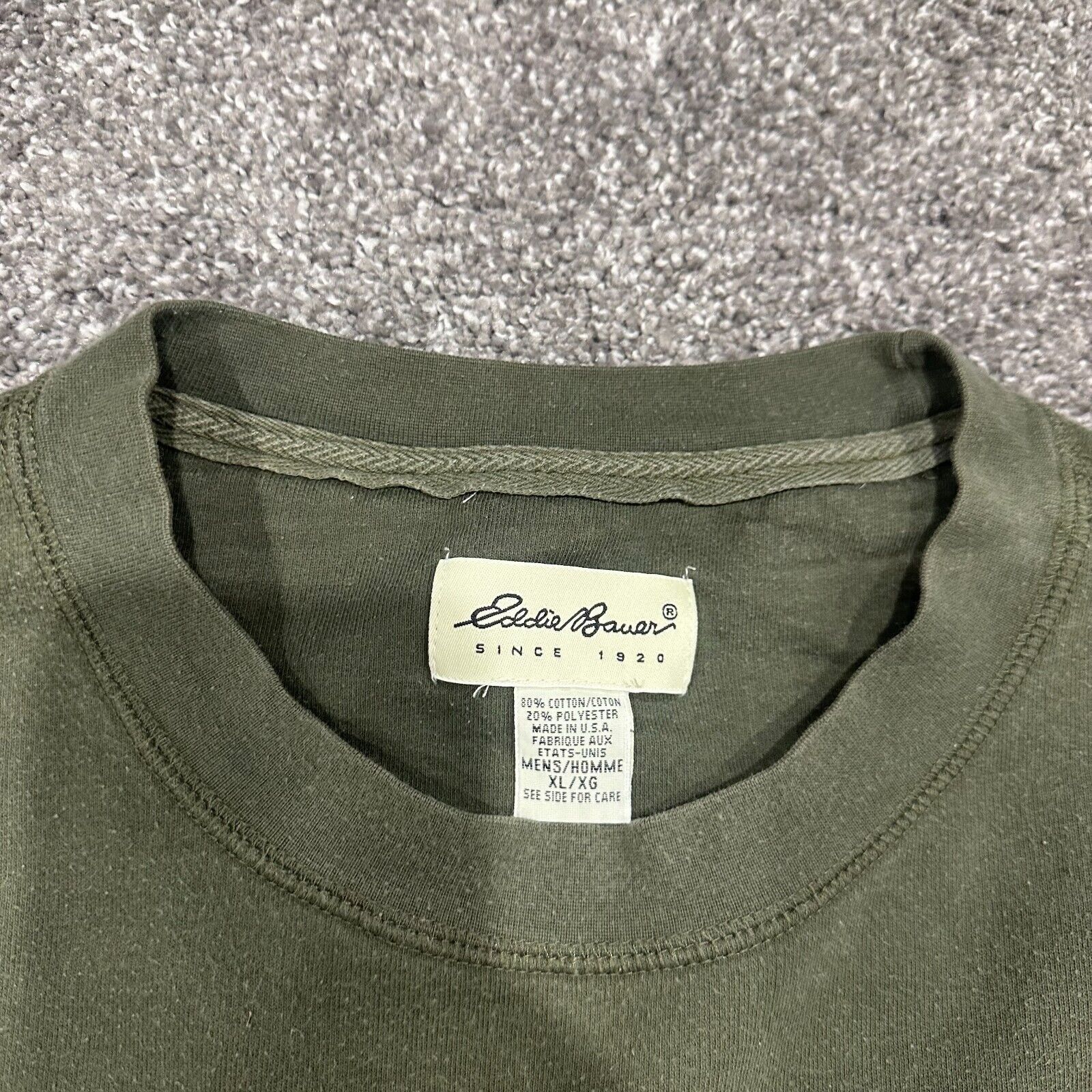 Eddie Bauer Vtg 90s Eddie Bauer Logo Outdoors Green Crewneck Mens XL Y2K Size US XL / EU 56 / 4 - 3 Thumbnail