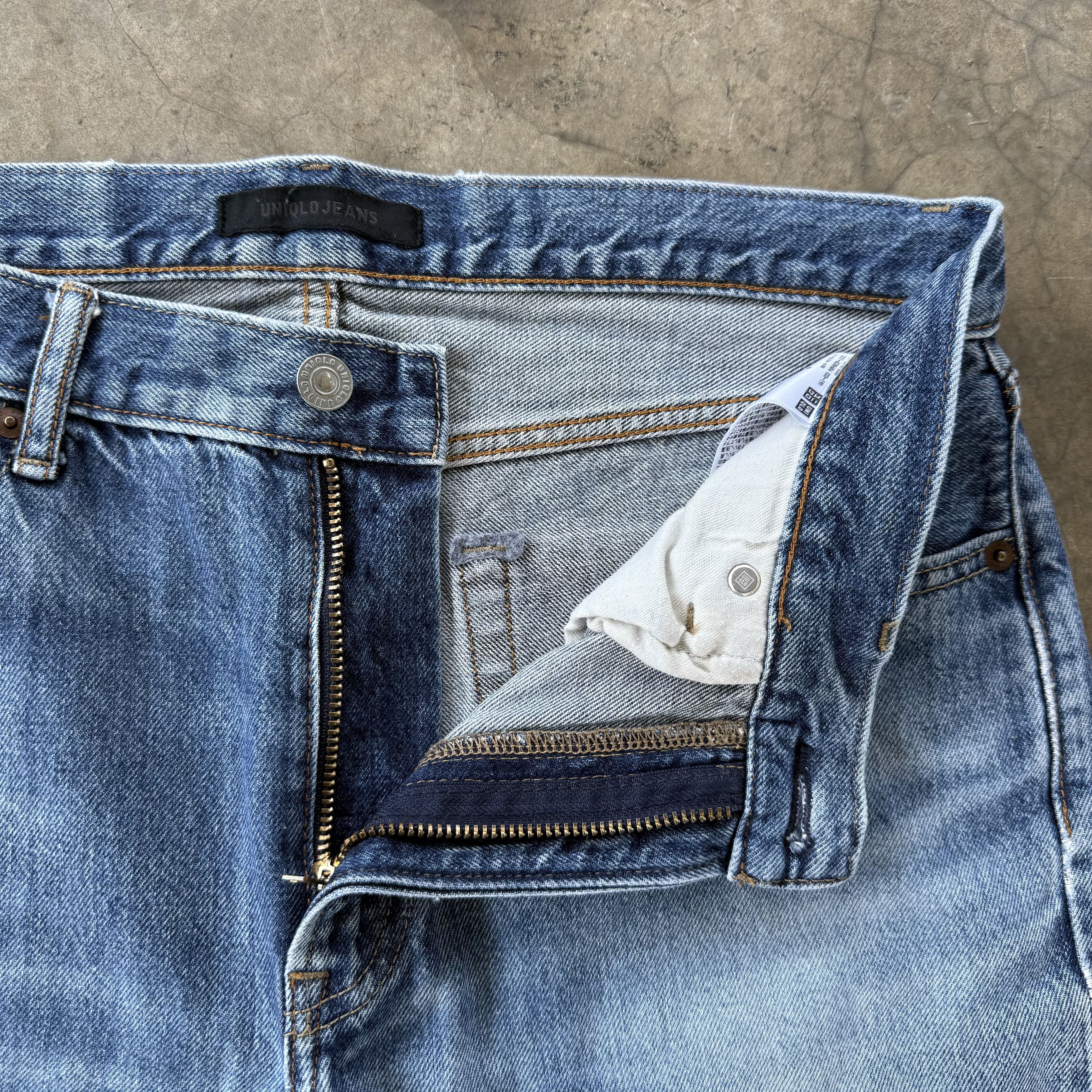 Jean Vintage Japanese Faded Stone Wash Denim Jean W34 Size US 34 / EU 50 - 6 Thumbnail