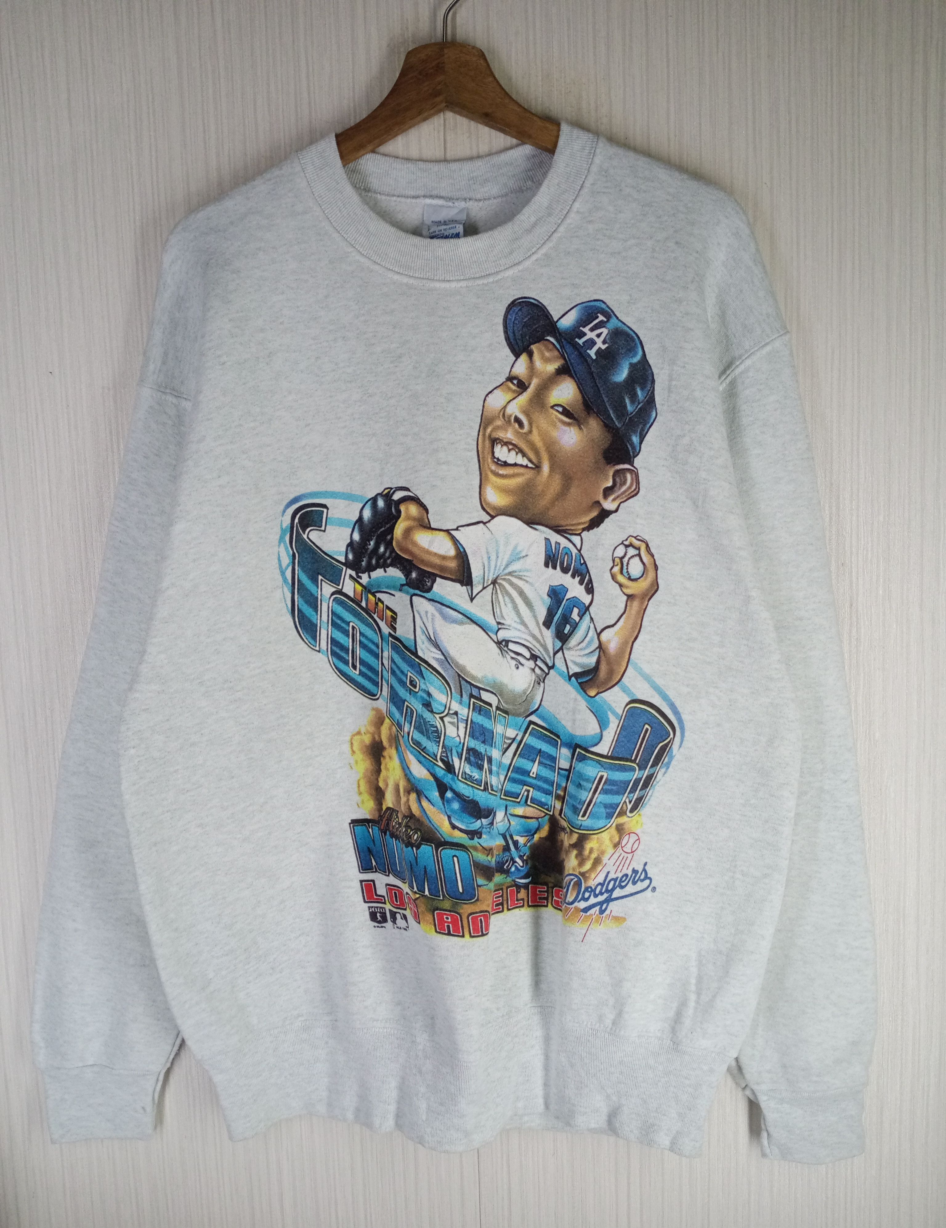 MLB Rare Vintage The Tonardo Hideo Nomo Dodgers Sweatshirt Size US L / EU 52-54 / 3 - 1 Thumbnail