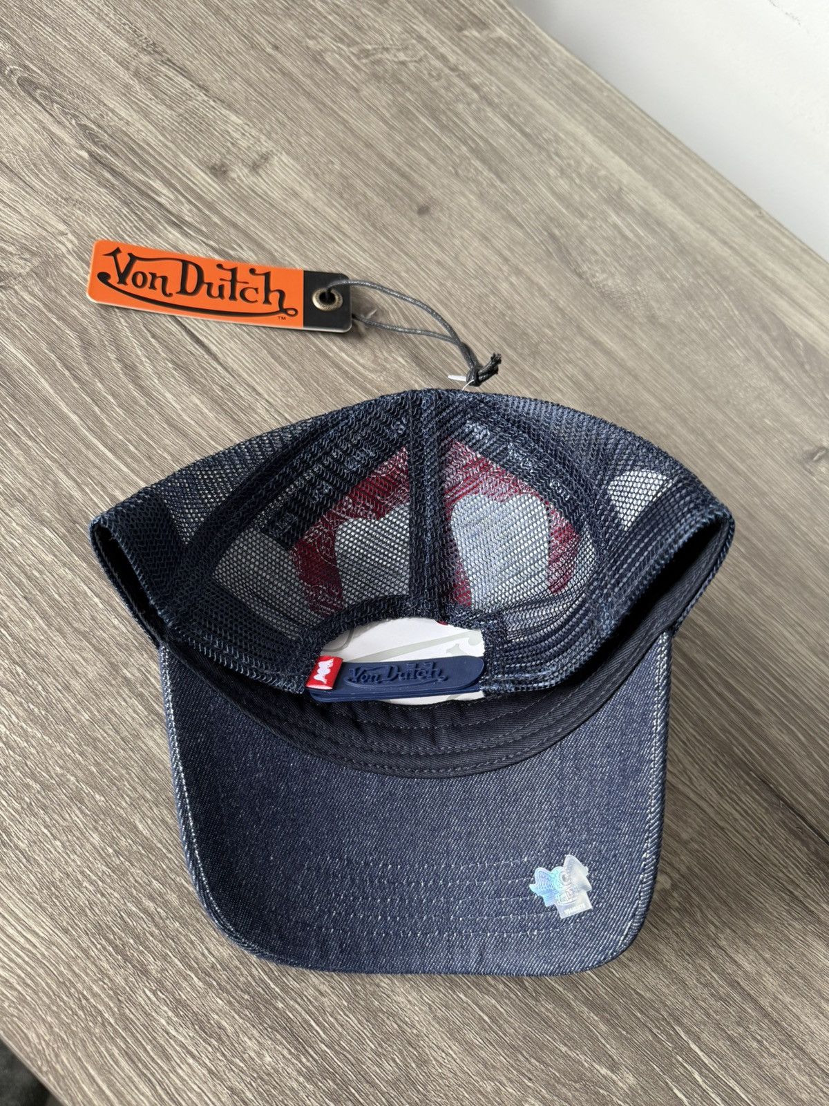 Christian Audigier Vintage Y2K Von Dutch Denim Trucker Hat Cap Size ONE SIZE - 4 Thumbnail