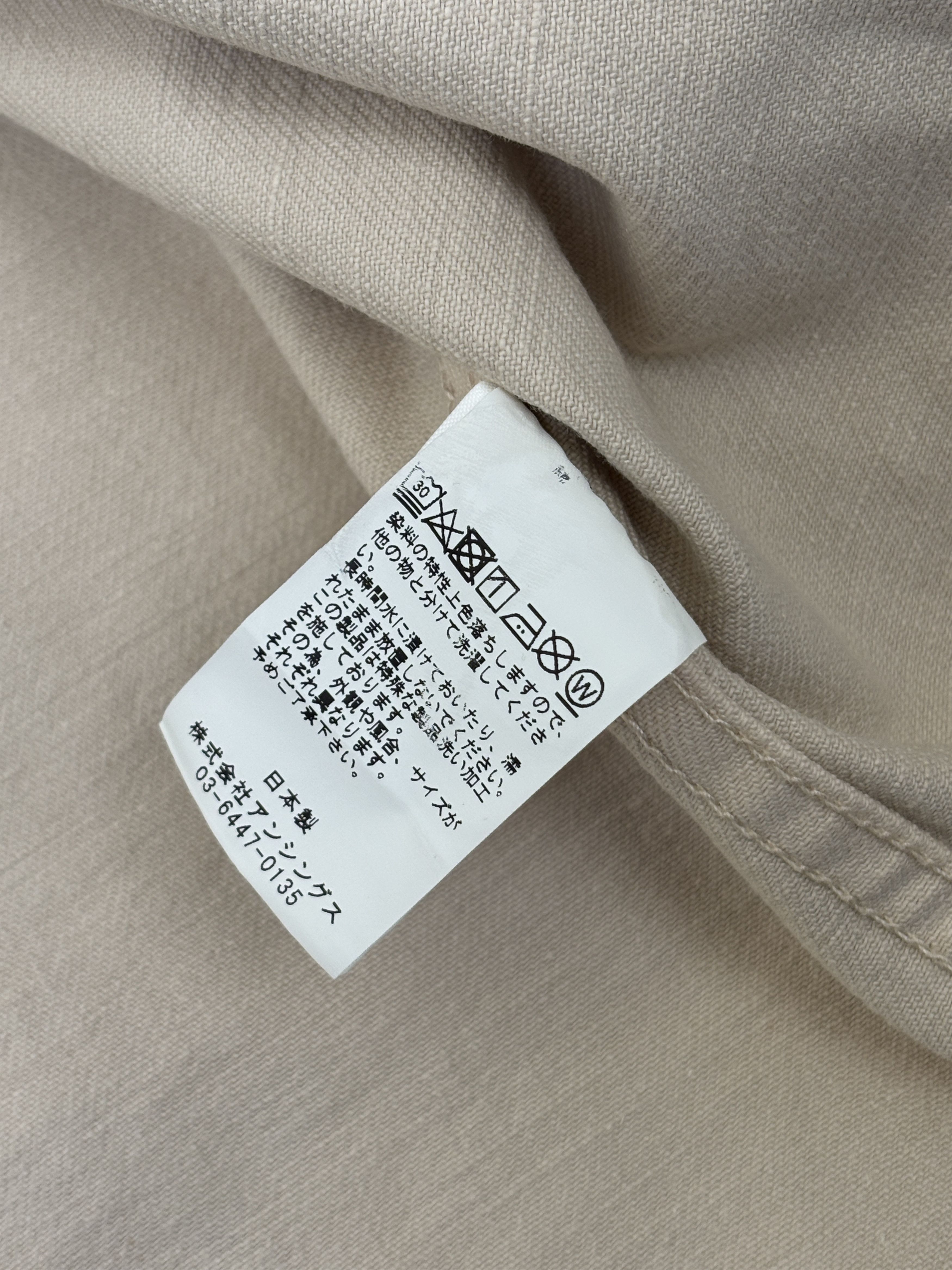 A.PRESSE A.Presse Type 3 Jacket Beige Cotton Made in Japan Size US L / EU 52-54 / 3 - 8 Thumbnail