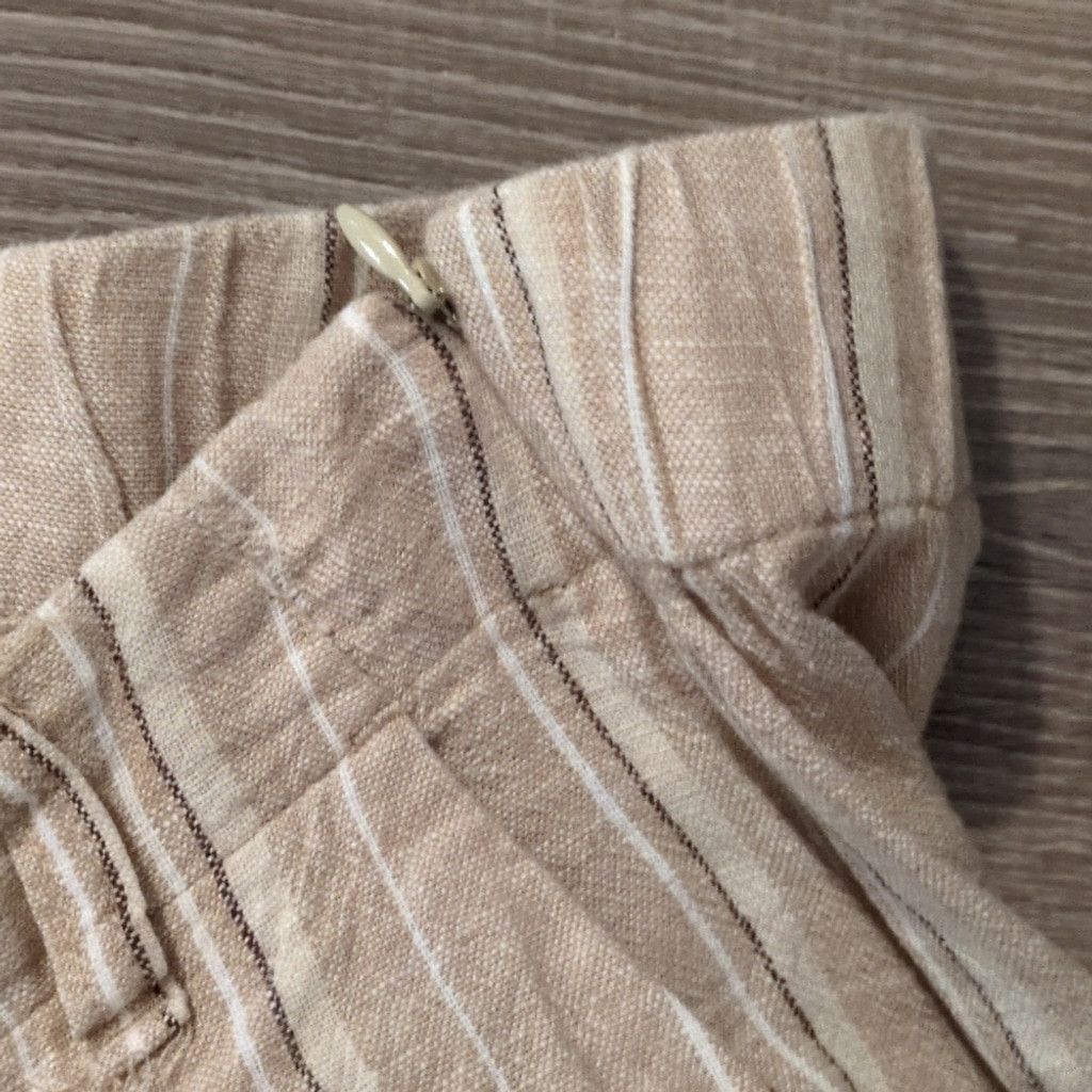J. Jill J. Jill Striped Linen Rayon Blend Cropped Pants Size 2X Size 39" - 3 Thumbnail