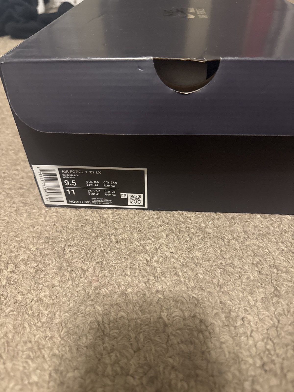 Nike Nike Air Force 1 Low '07 LX 3X Celebration Triple Black Size US 9 / EU 42 - 6 Thumbnail